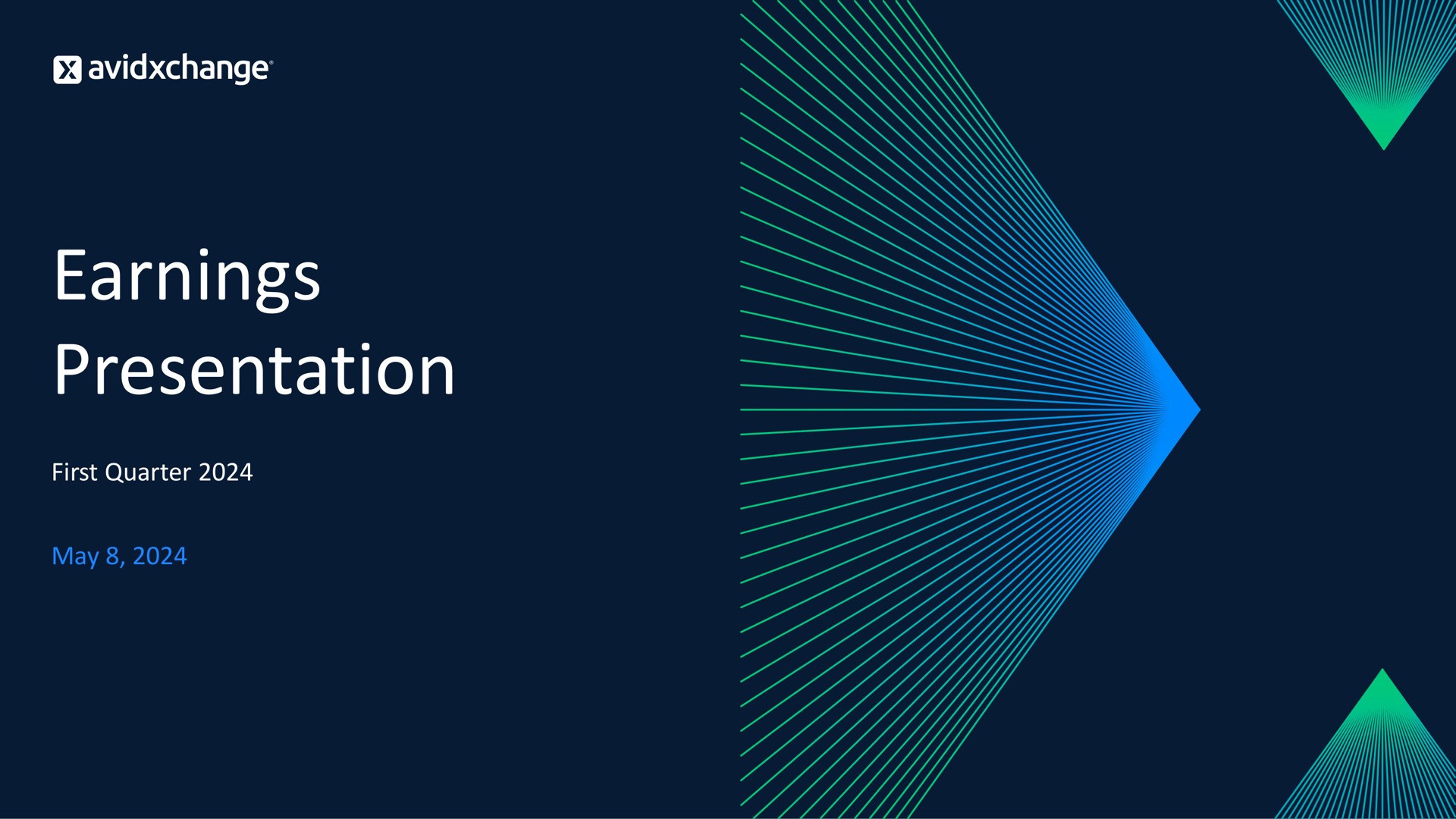 Avidxchange — Earnings Presentation investment banking deck slide