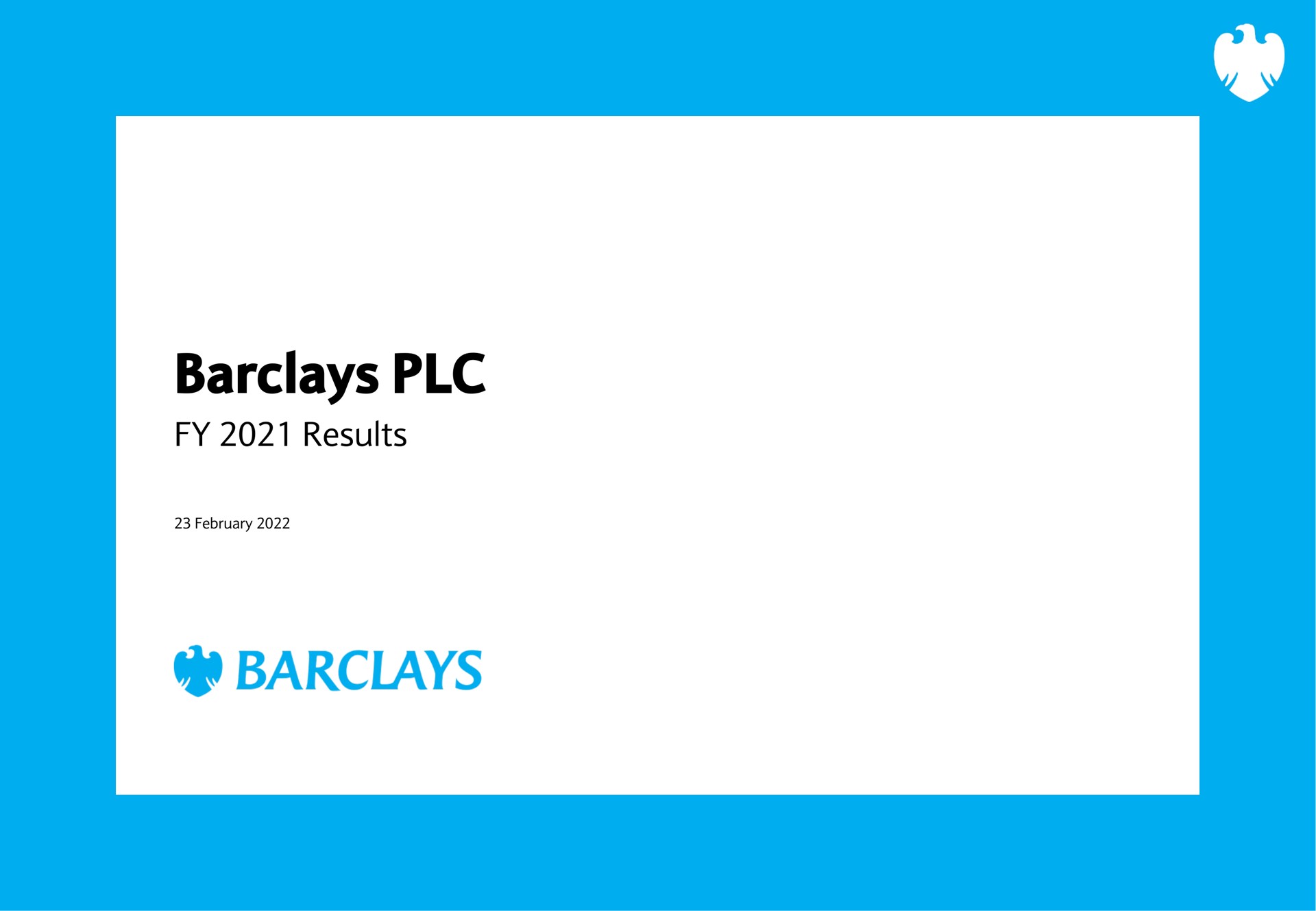 Barclays — Barclays PLC investment banking deck slide
