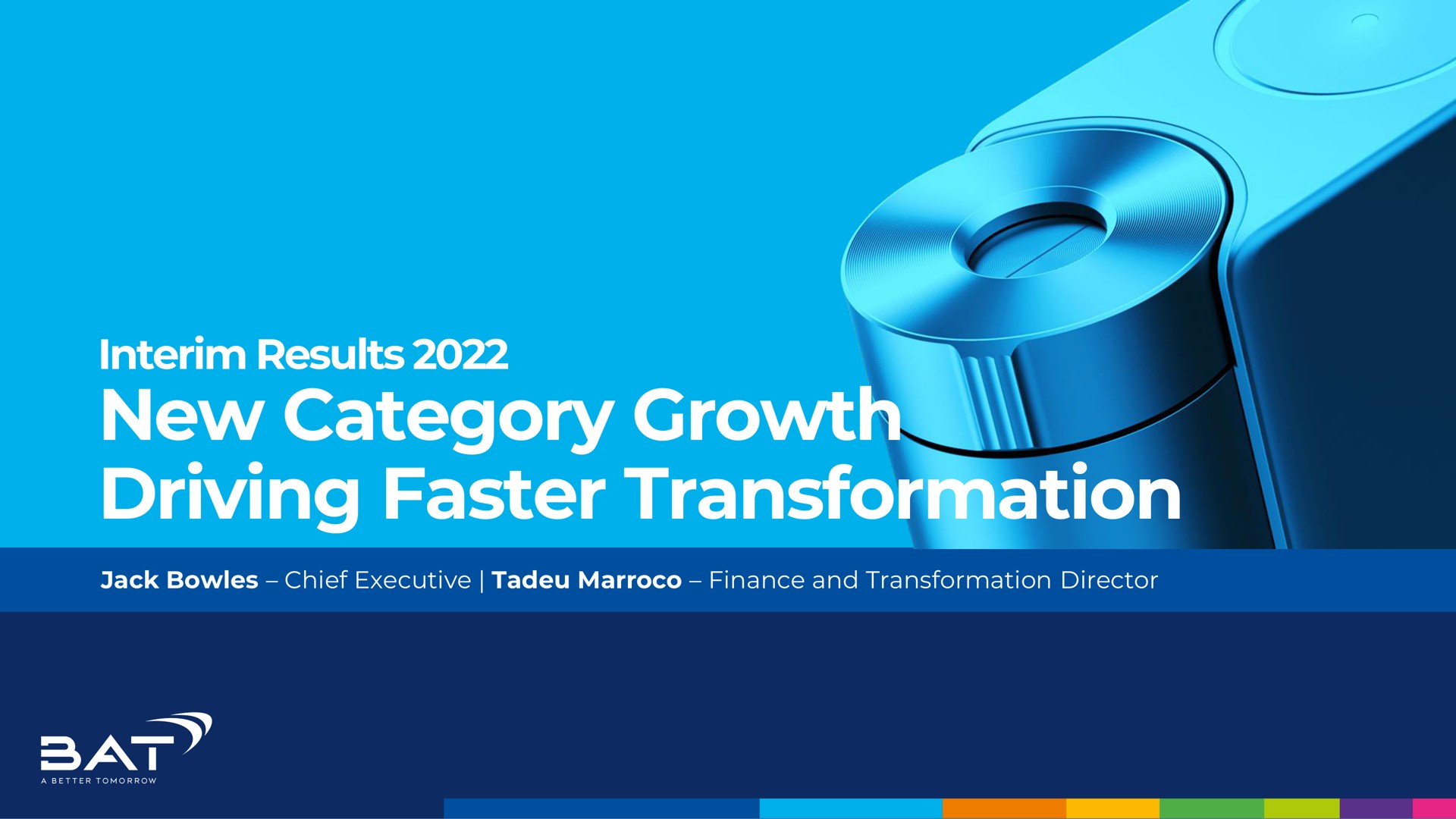 Bat — New Category Growth Driving Faster Transformation investment banking deck slide