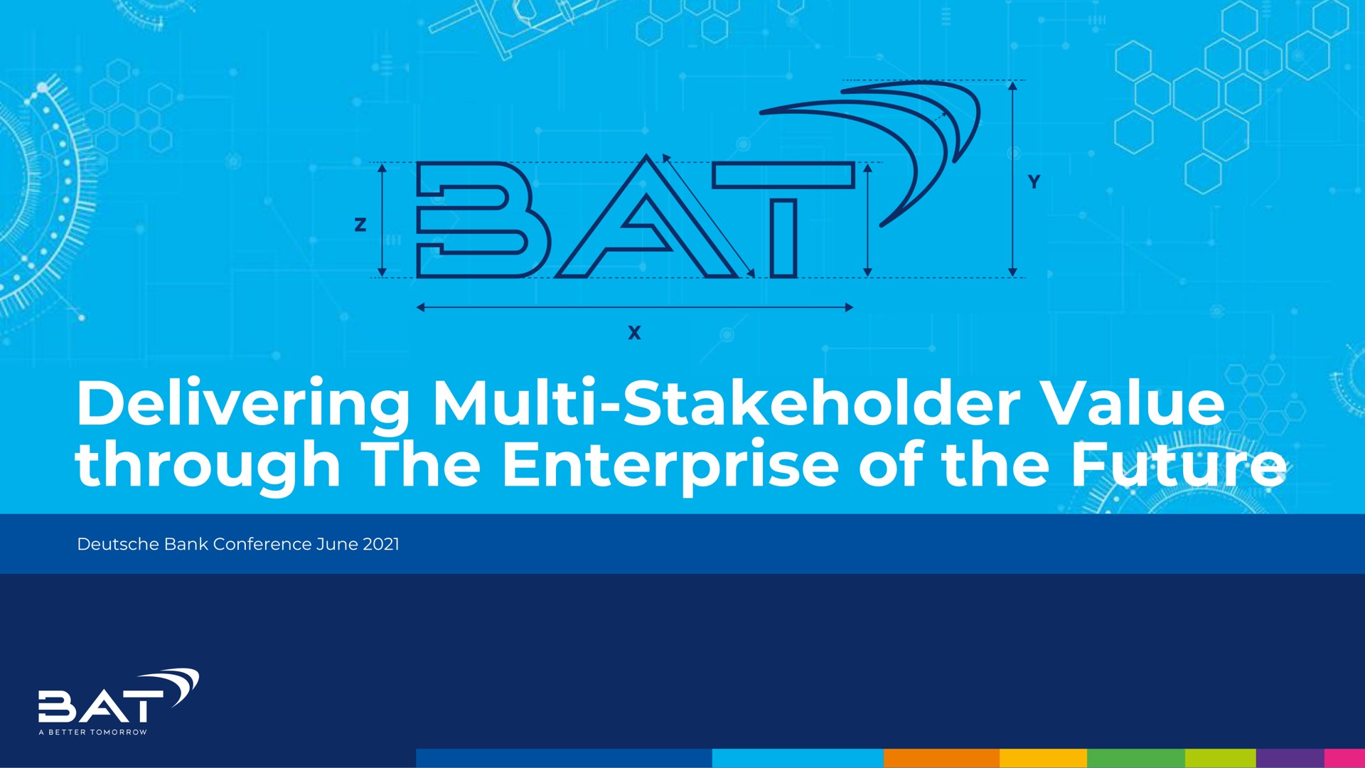 Bat — Delivering Multi-Stakeholder Value through The Enterprise of the Future investment banking deck slide