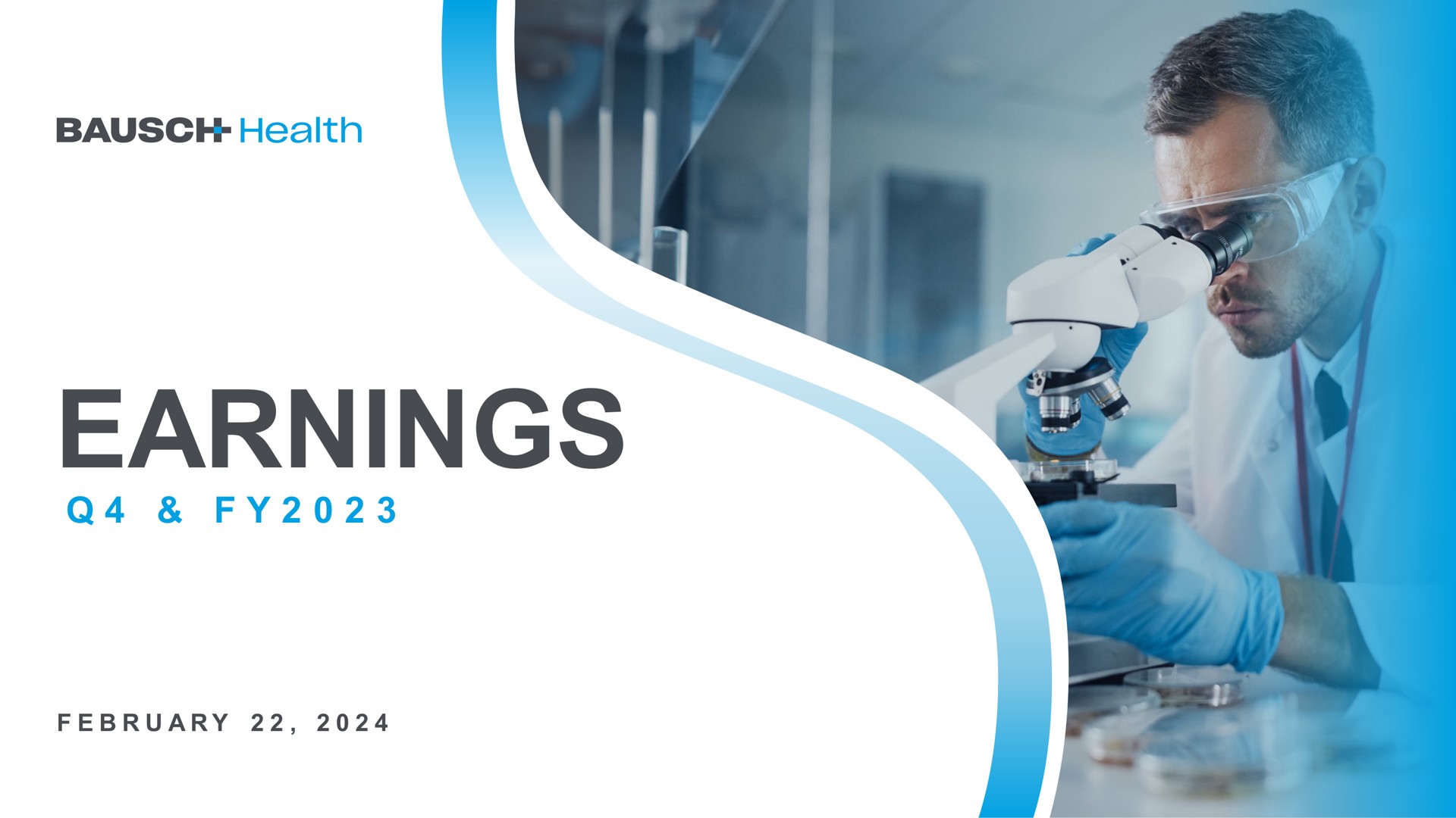Bausch Health — Cover Slide investment banking deck slide
