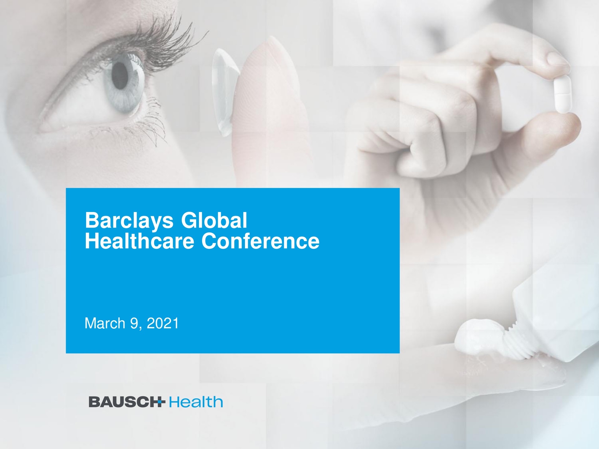 Bausch Health — Barclays Global Healthcare Conference investment banking deck slide
