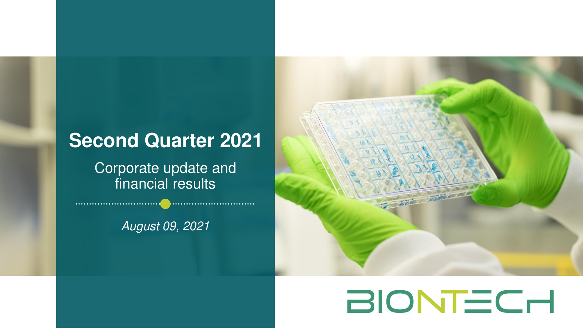 Biontech — Second Quarter 2021 investment banking deck slide