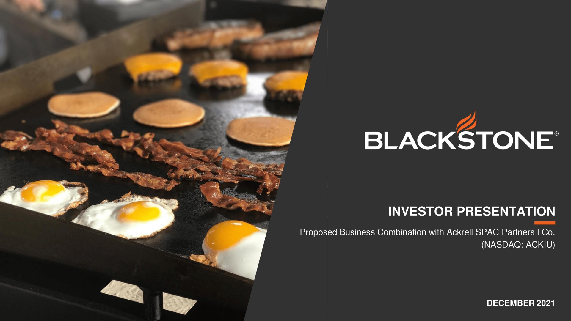 Blackstone Products — Blackstone investment banking deck slide