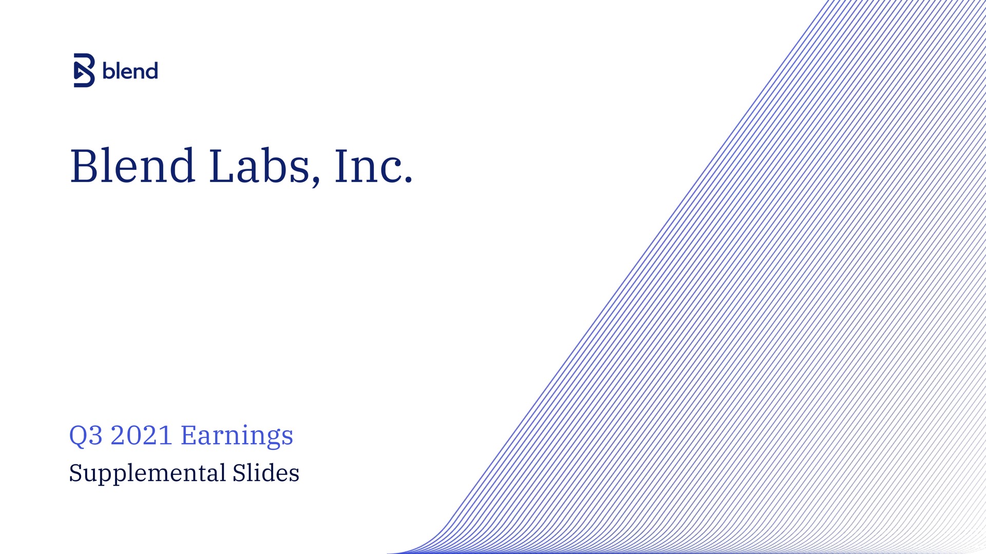 Blend — Blend Labs, Inc. investment banking deck slide
