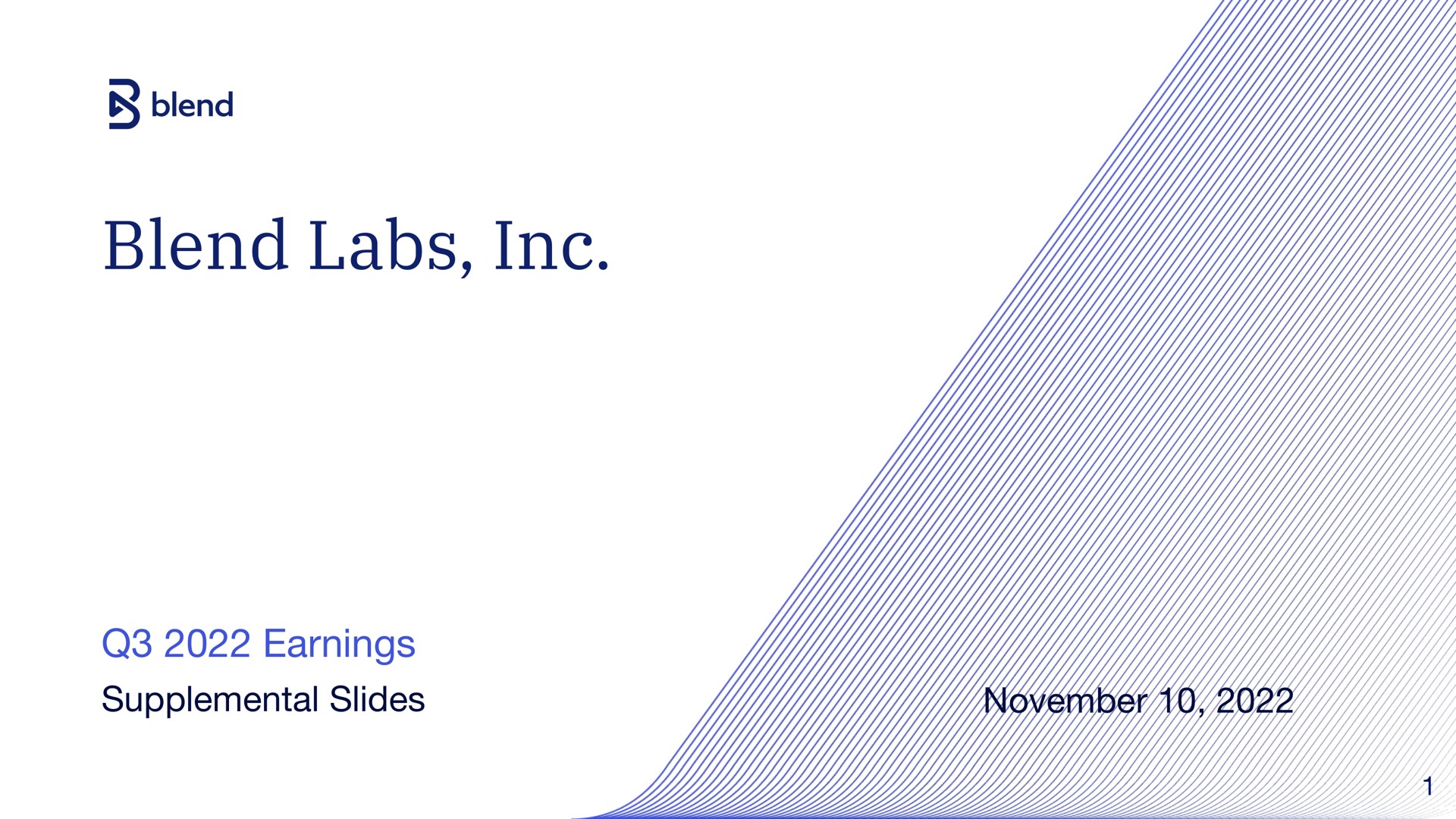 Blend — Blend Labs, Inc. investment banking deck slide