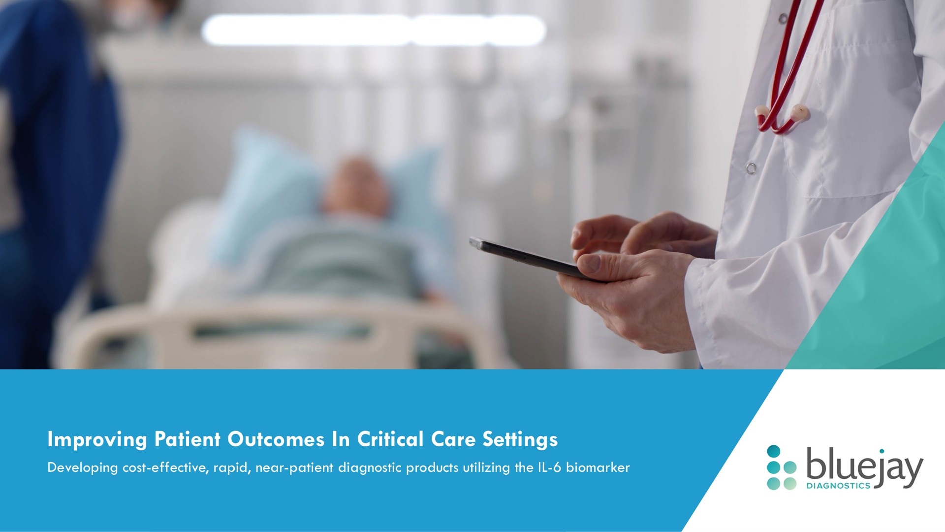Bluejay — Improving Patient Outcomes In Critical Care Settings investment banking deck slide