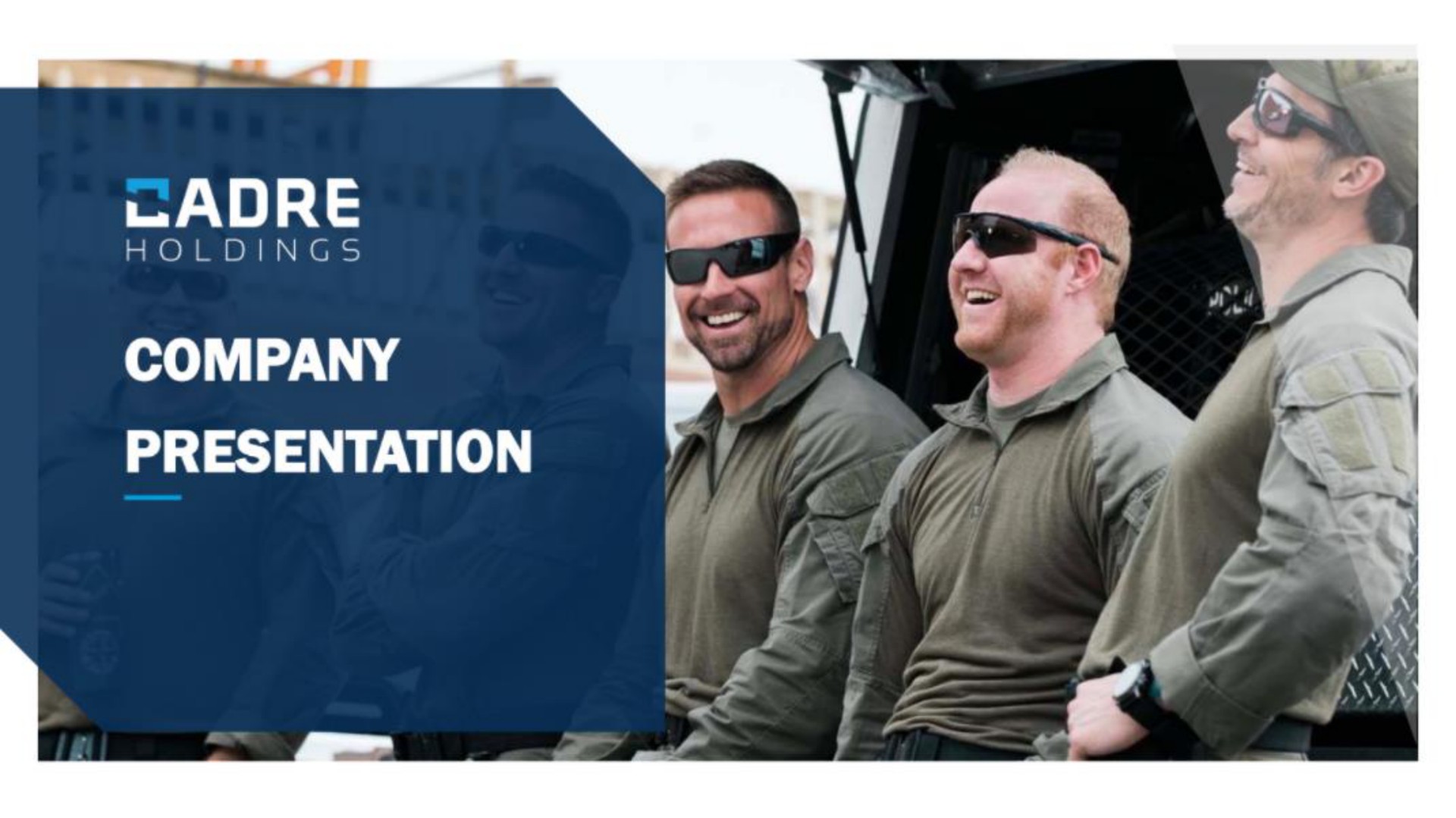 Cadre Holdings — Company Presentation investment banking deck slide