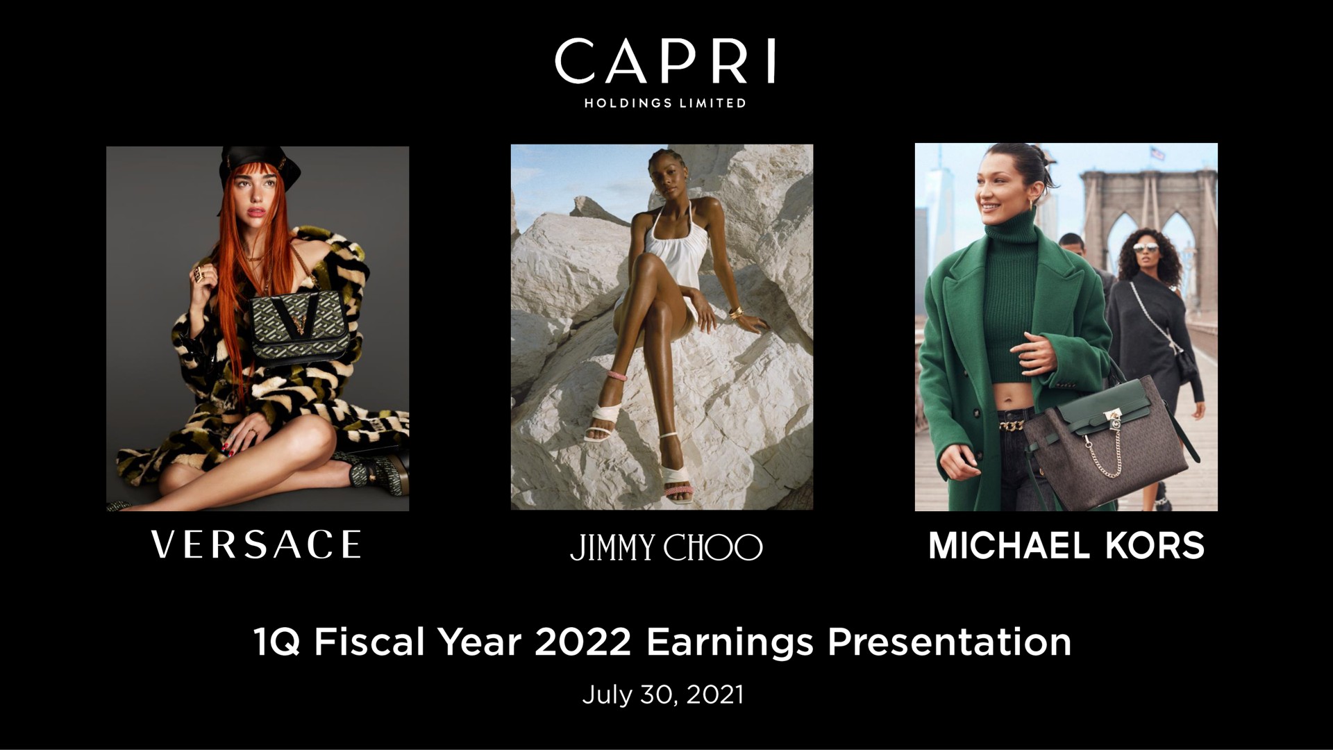 Capri Holdings — Capri Holdings Limited investment banking deck slide