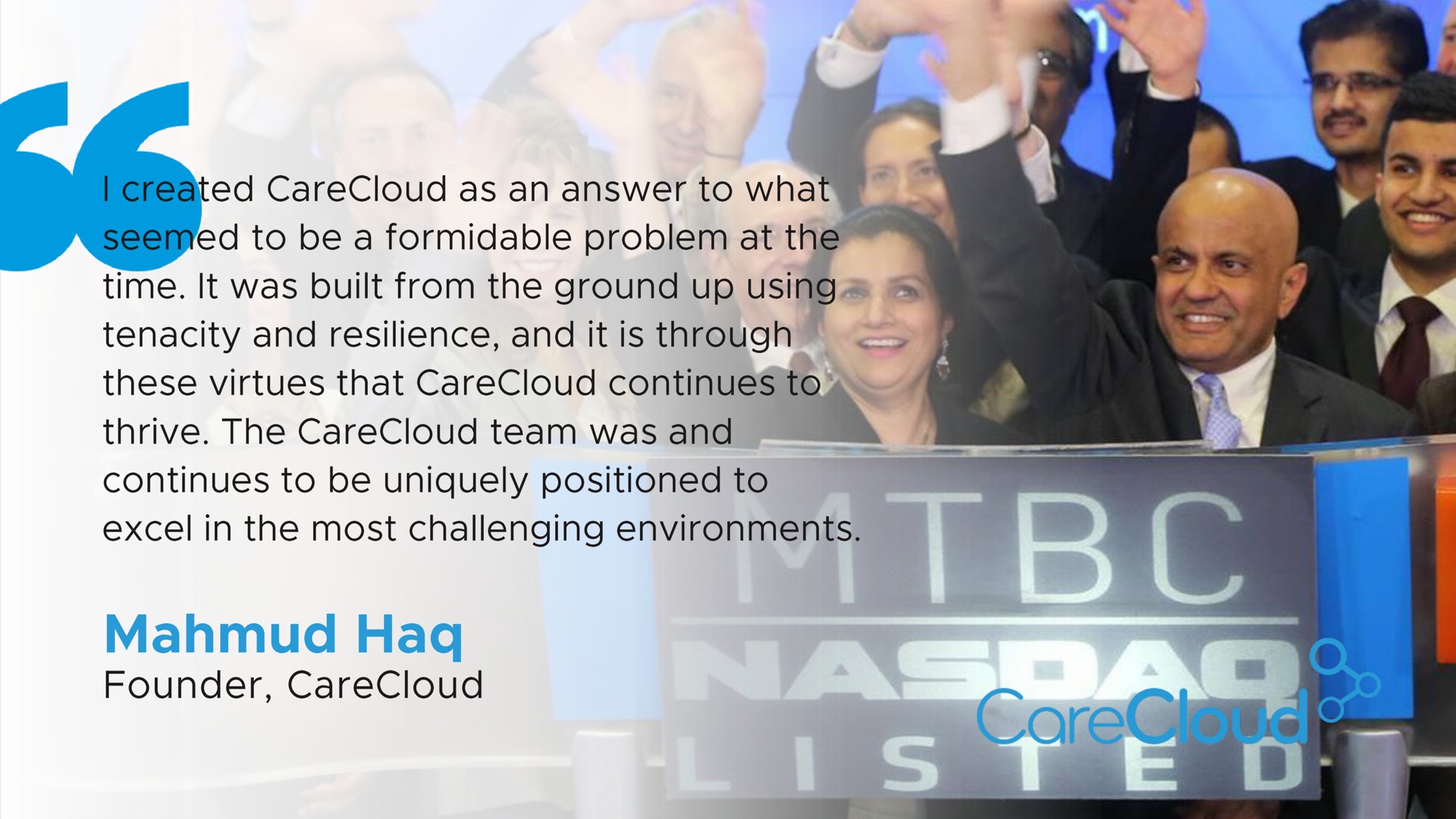 Quote slide 3 from Carecloud — Carecloud: Enabling The Next Generation Of Healthcare