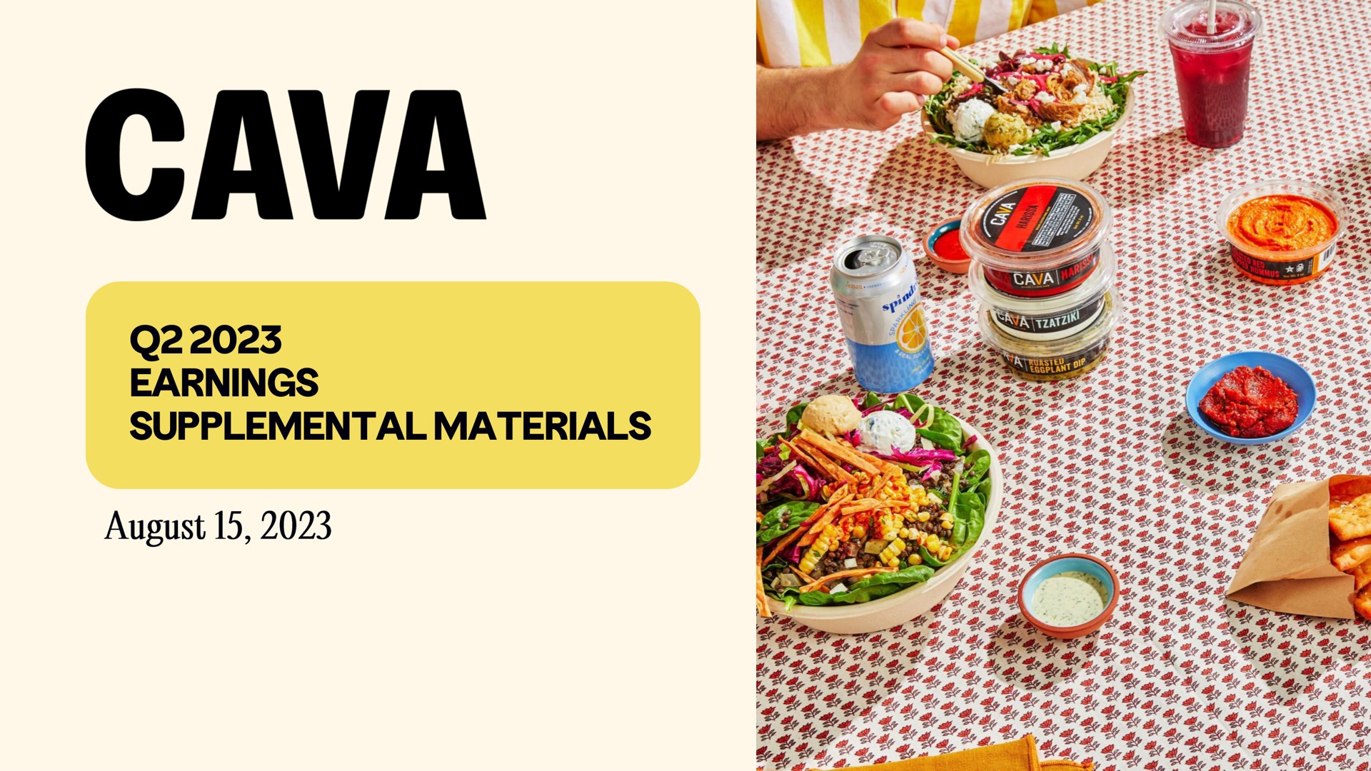 Cava investment banking deck slide