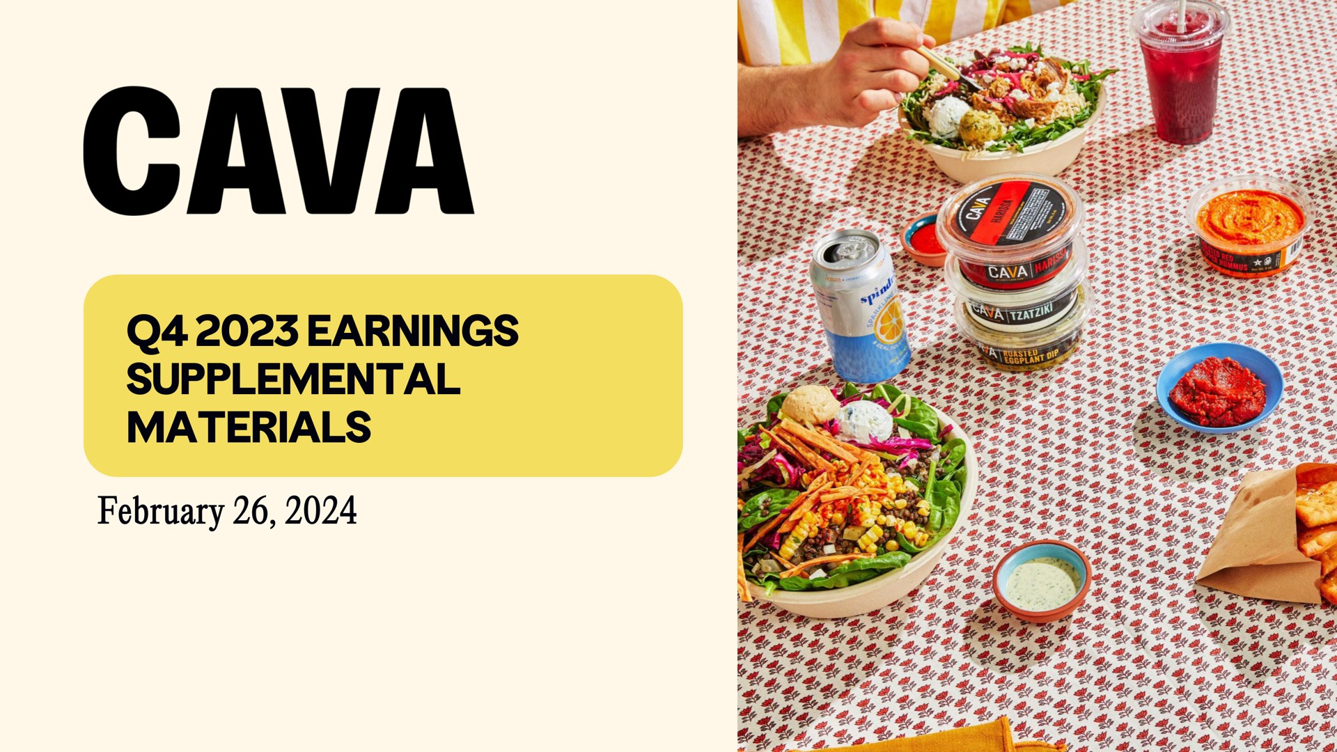 Cava investment banking deck slide