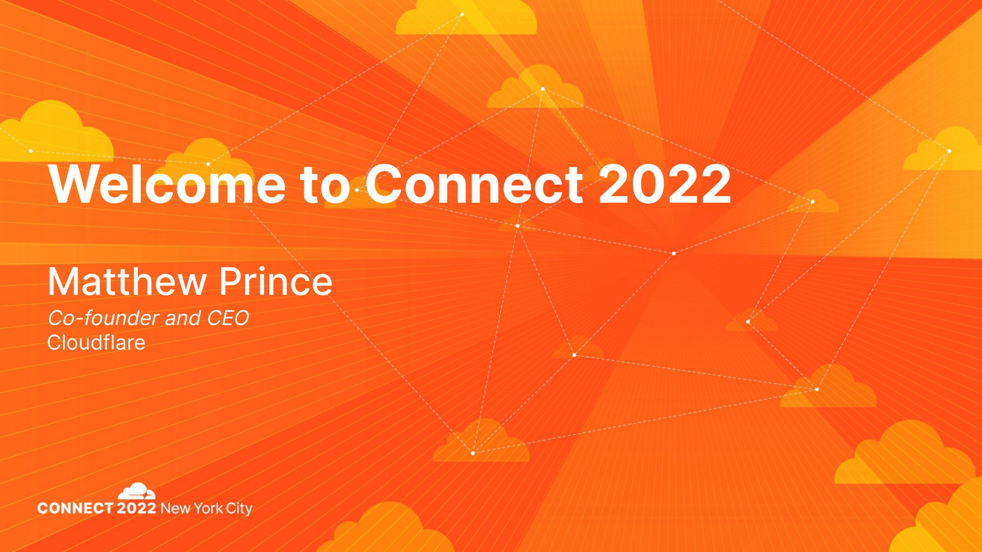 Cloudflare — Welcome to Connect 2022 investment banking deck slide
