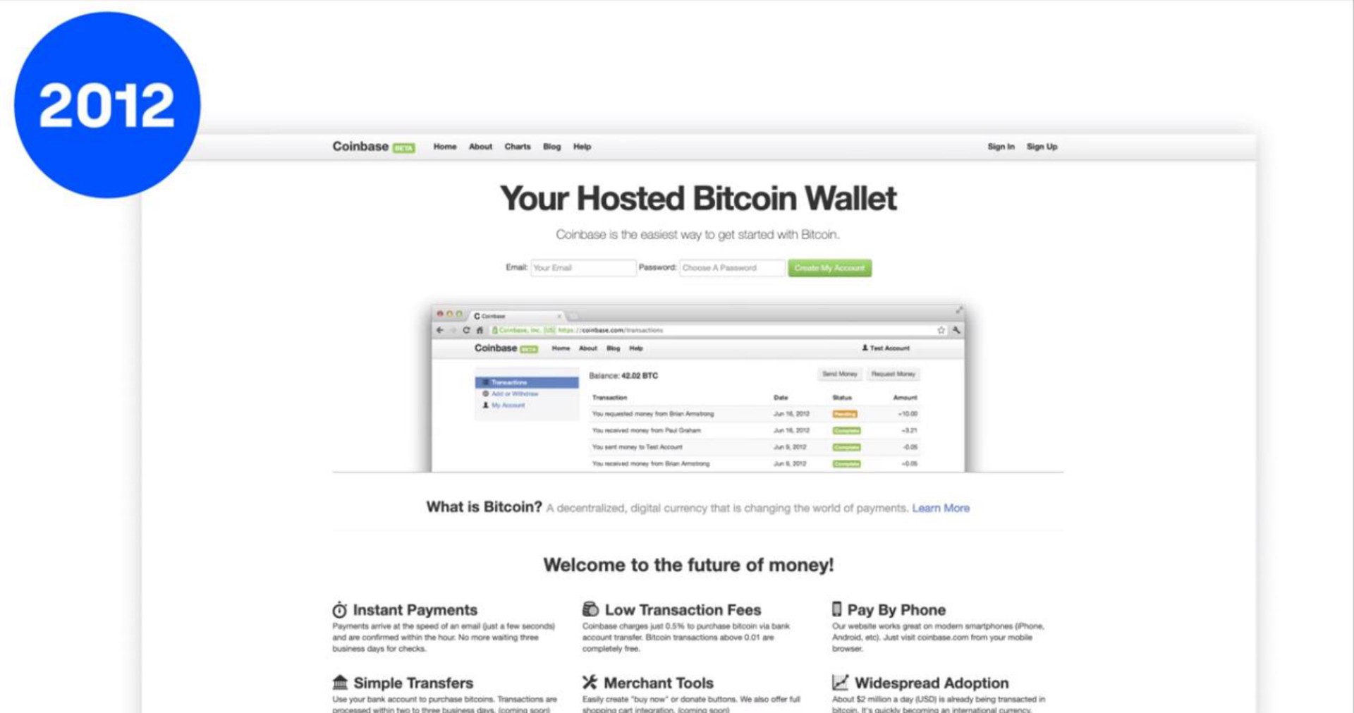 Timeline slide 10 from Coinbase — Legal Disclaimer