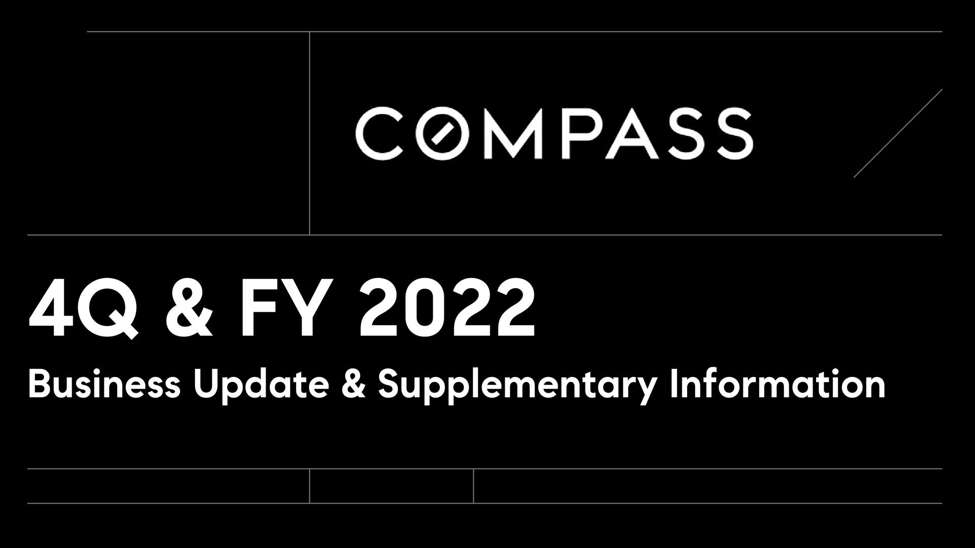 Compass — 4q & FY 2022 investment banking deck slide