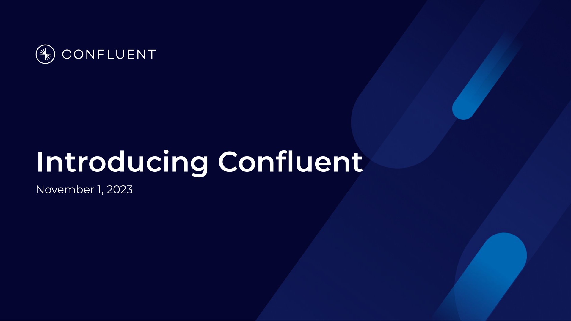 Confluent — Introducing Confluent investment banking deck slide