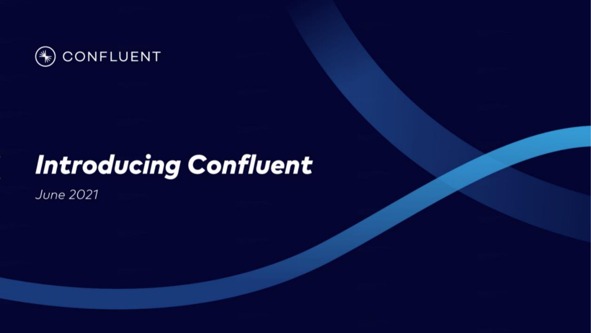 Confluent — Introducing Confluent investment banking deck slide