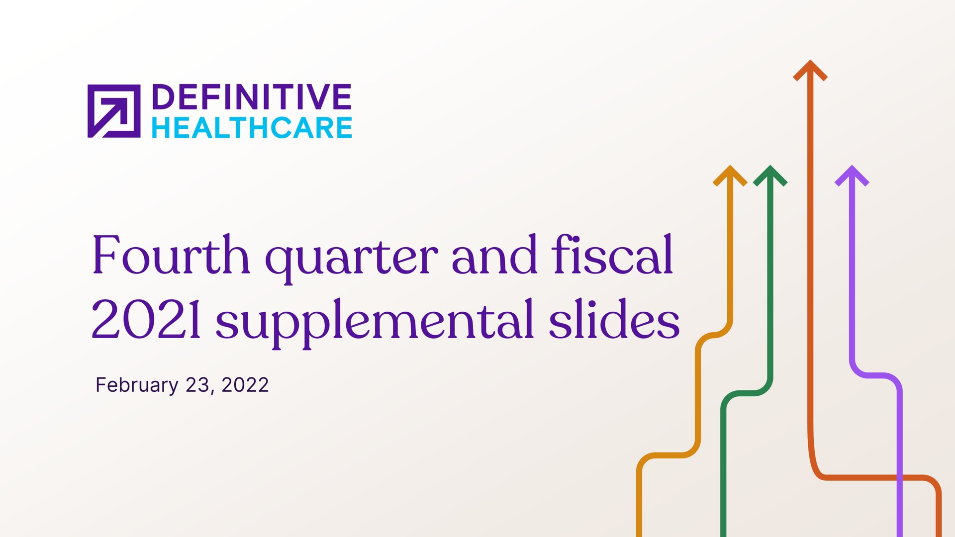 Definitive Healthcare — Fourth quarter and fiscal 2021 supplemental slides investment banking deck slide