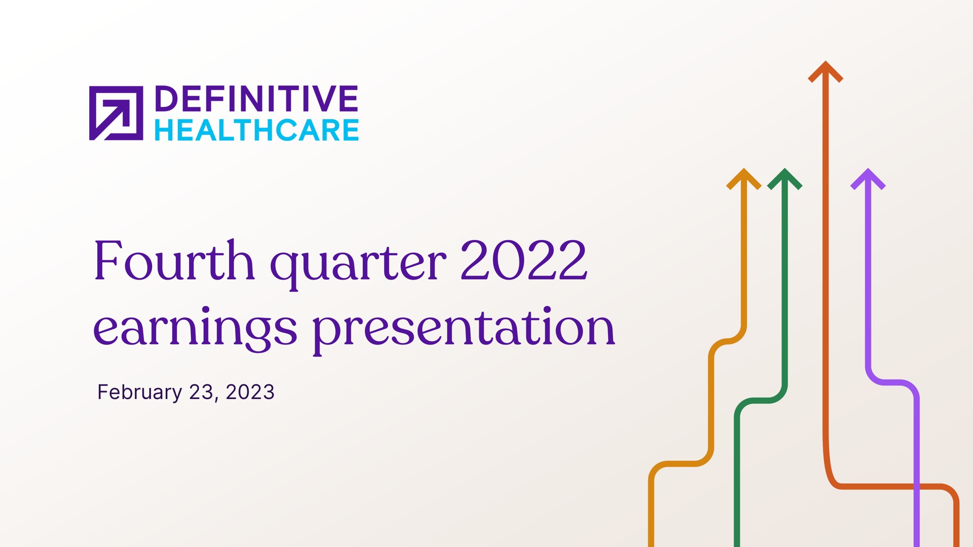 Definitive Healthcare — Fourth quarter 2022 earnings presentation investment banking deck slide