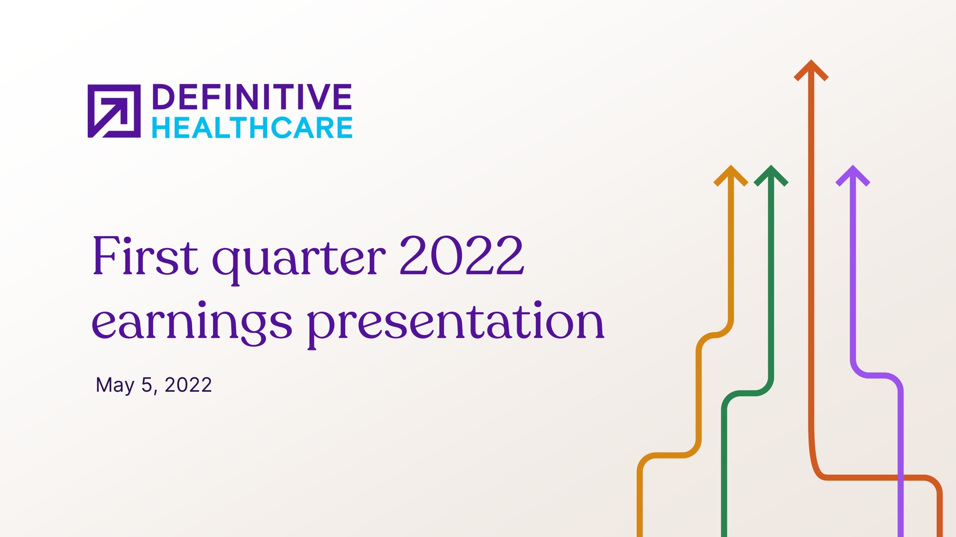 Definitive Healthcare — First quarter 2022 earnings presentation investment banking deck slide