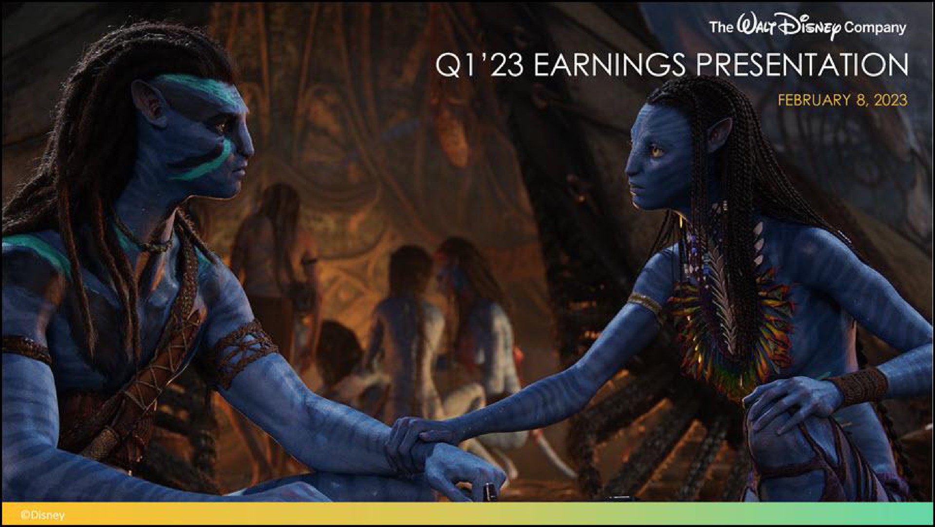 Disney — Q1'23 Earnings Presentation investment banking deck slide