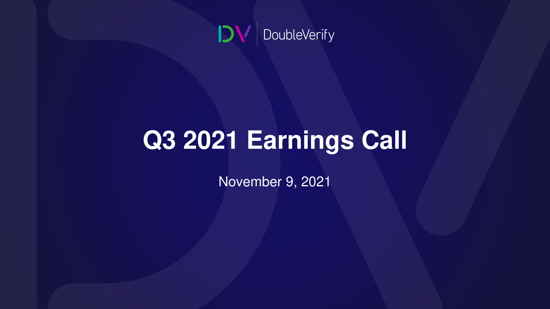 Doubleverify — Q3 2021 Earnings Call investment banking deck slide