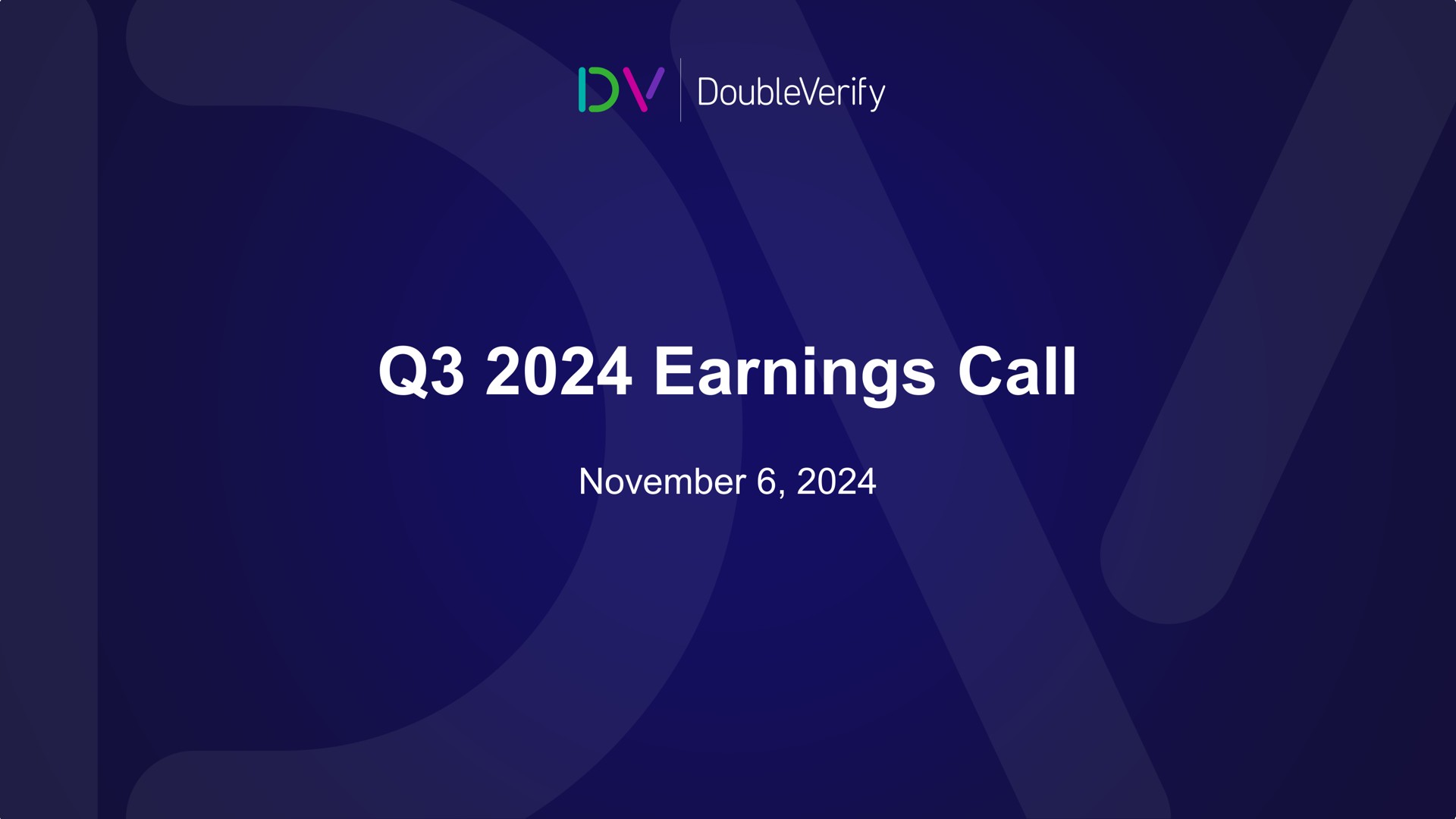 Doubleverify — Q3 2024 Earnings Call investment banking deck slide