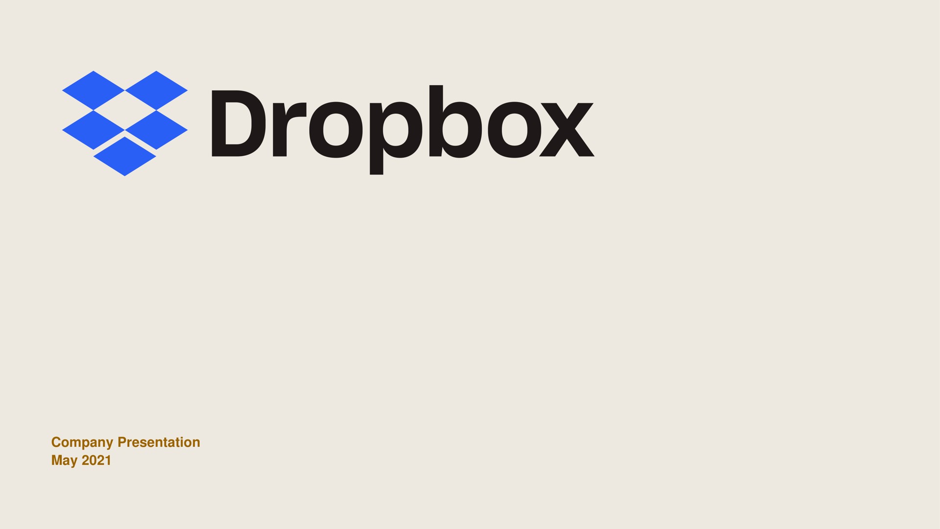 Dropbox investment banking deck slide