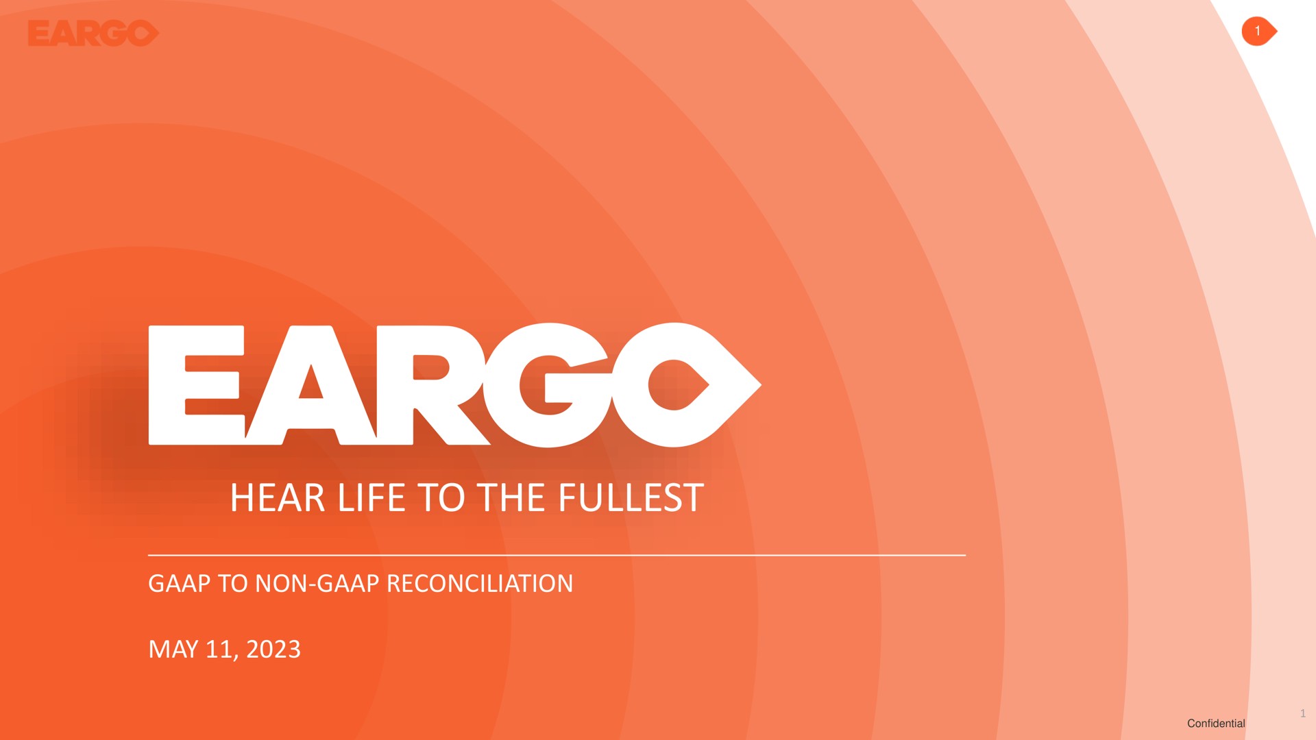 Eargo investment banking deck slide