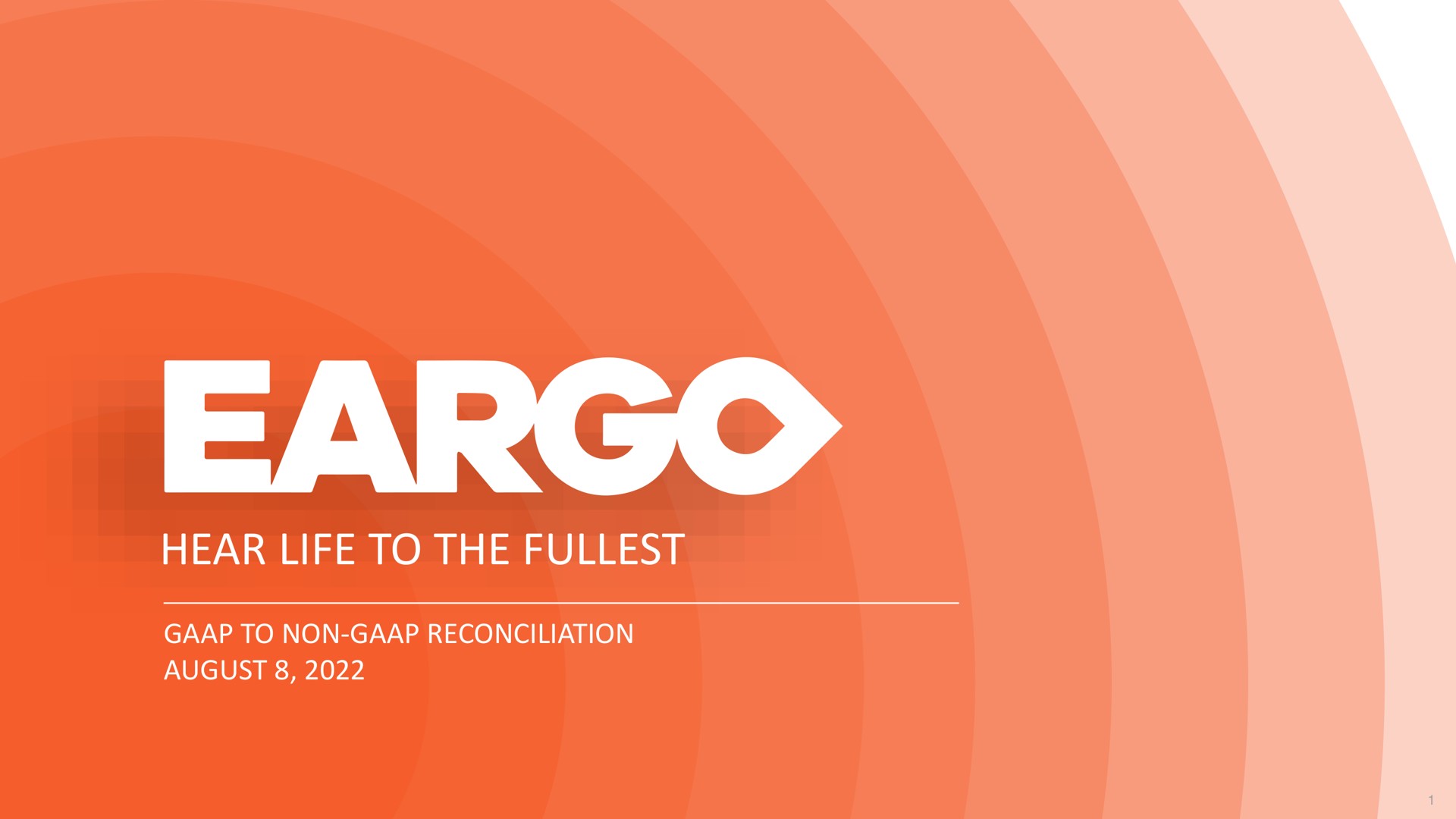 Eargo investment banking deck slide