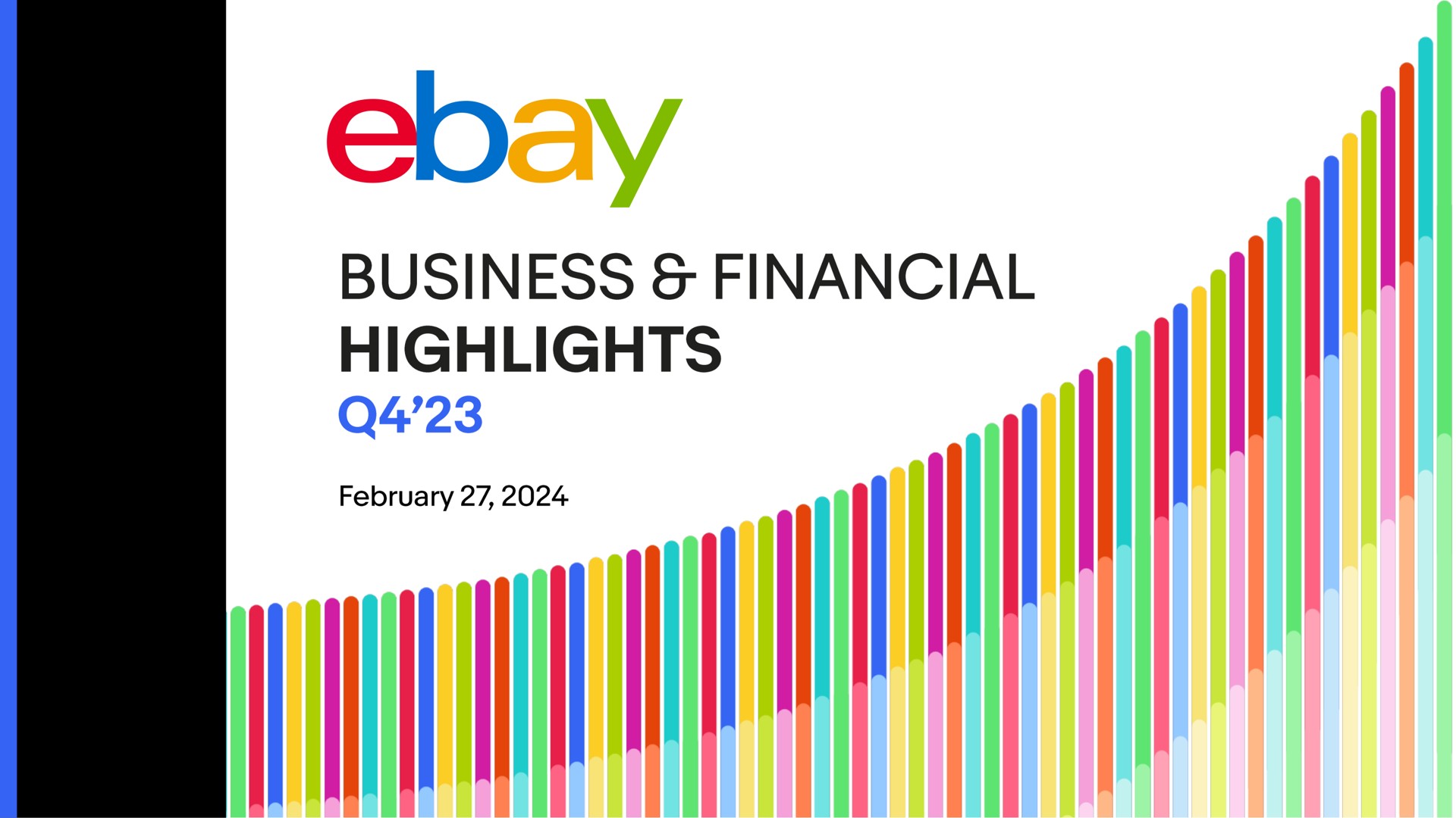 Ebay — Business & Financial Highlights investment banking deck slide