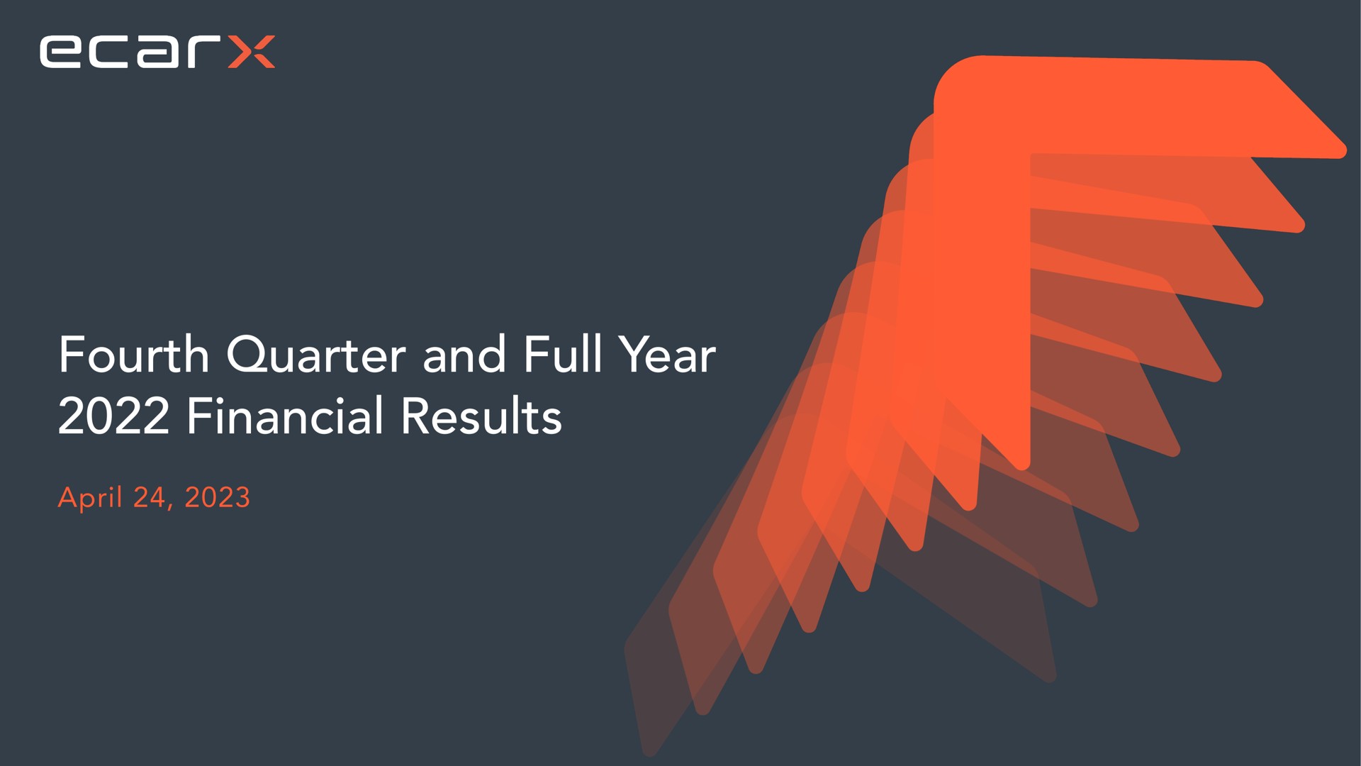 Ecarx — Fourth Quarter and Full Year 2022 Financial Results investment banking deck slide
