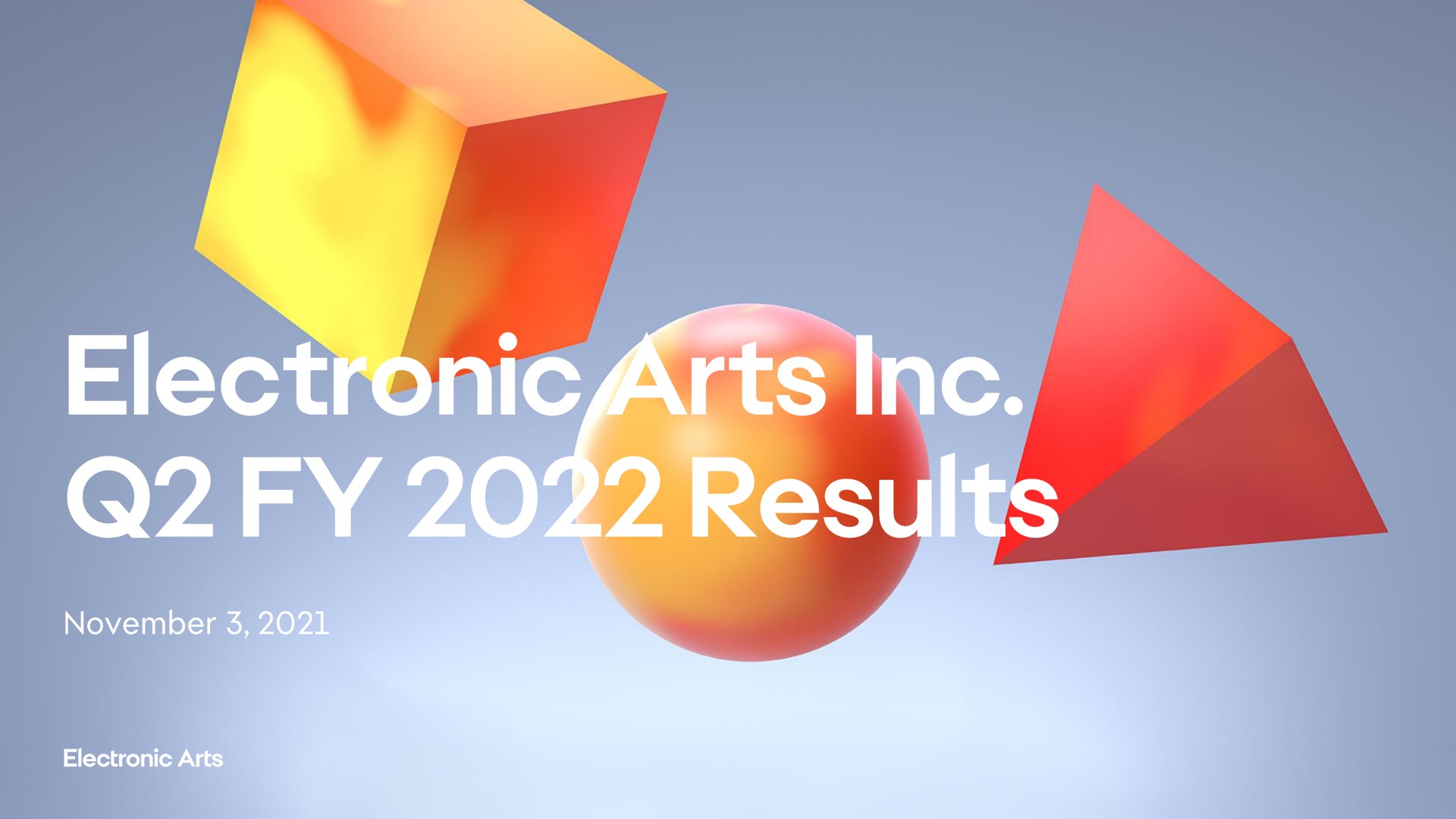 Electronic Arts — Electronic Arts Inc. Q2 FY 2022 Results investment banking deck slide