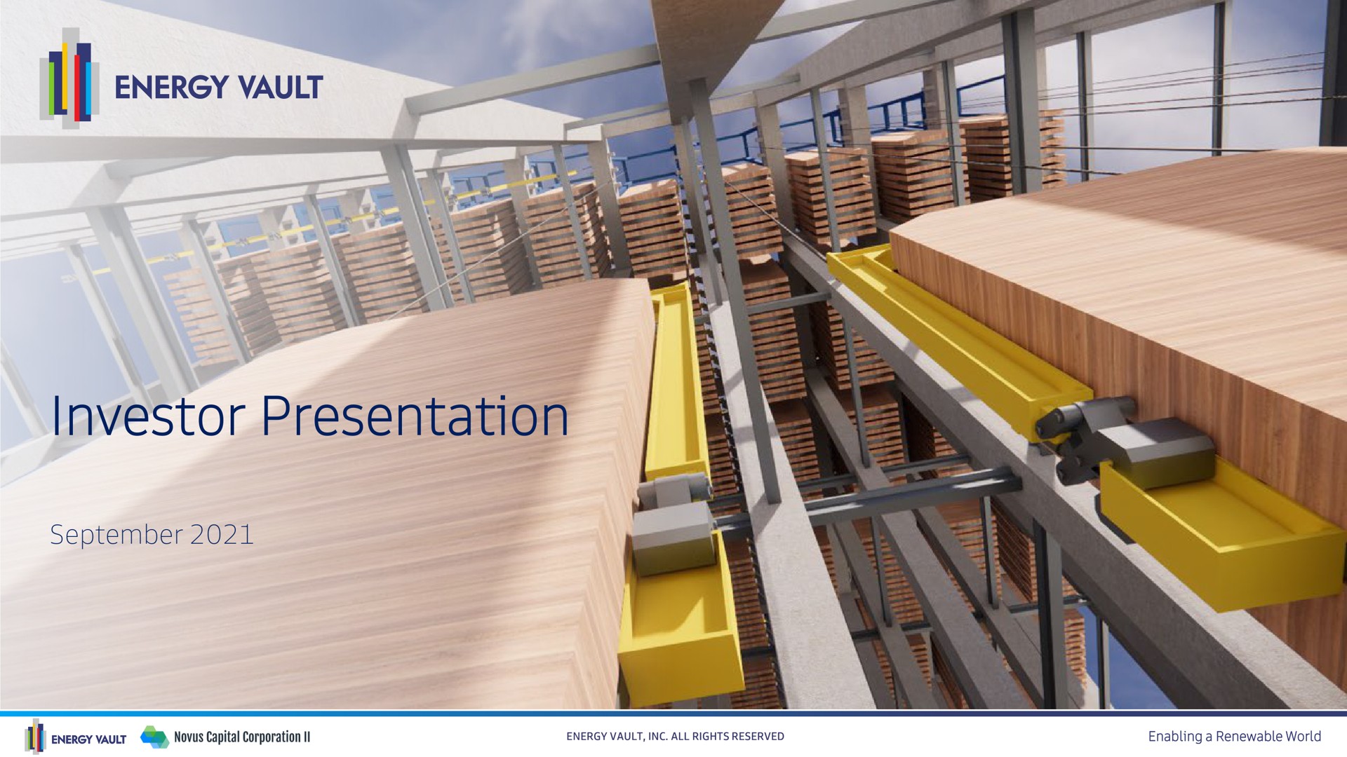 Energy Vault — Investor Presentation investment banking deck slide