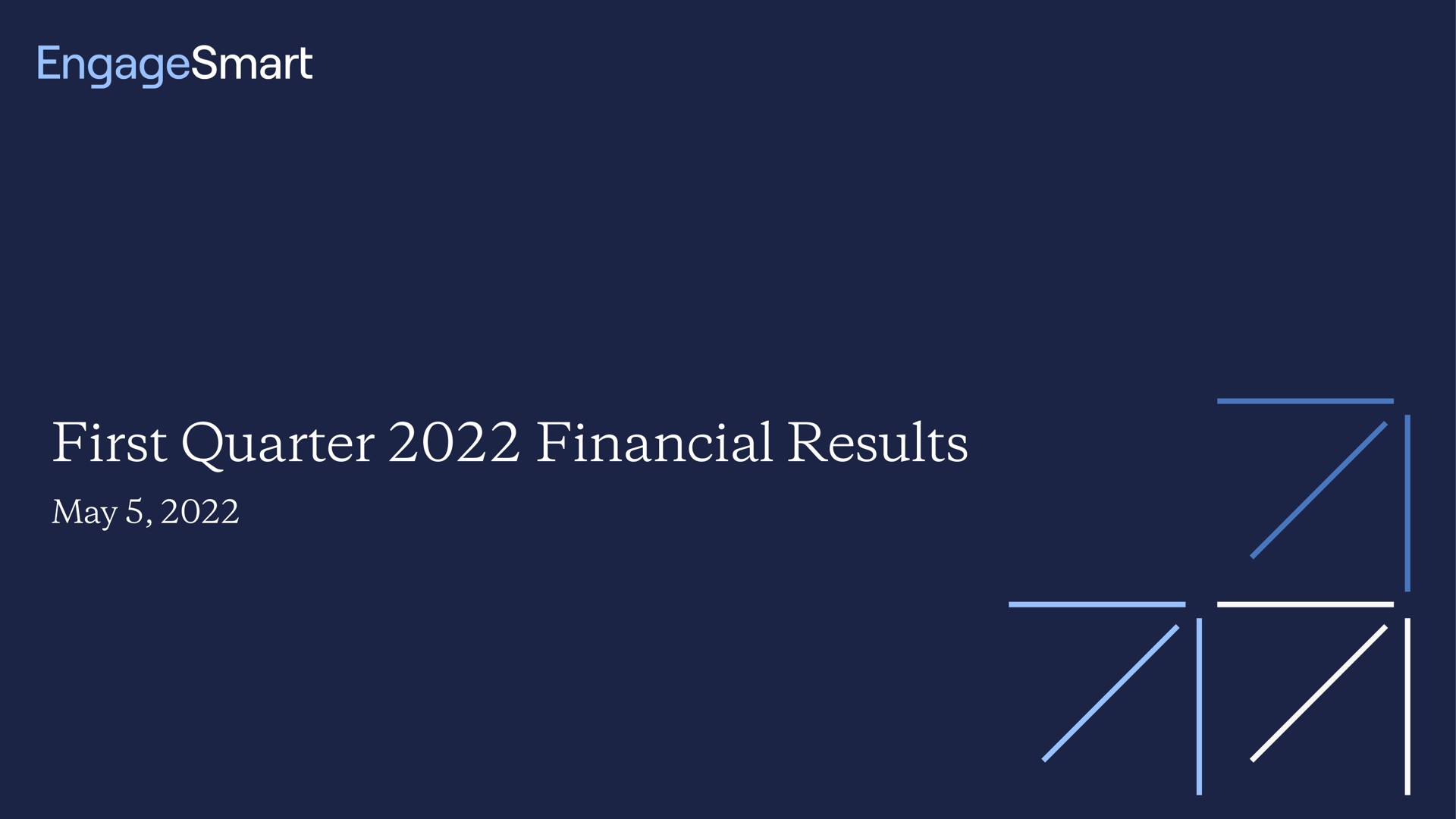 Engagesmart — First Quarter 2022 Financial Results investment banking deck slide