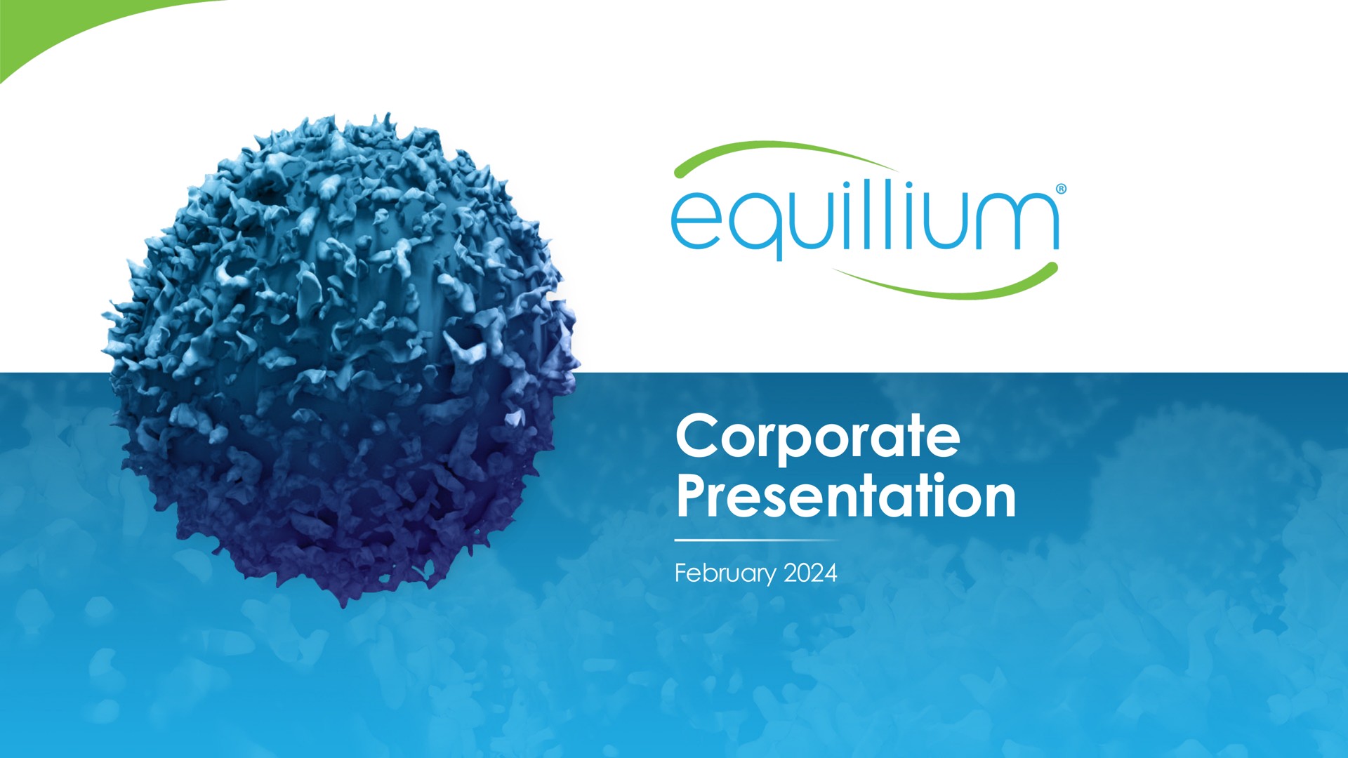 Equillium — Corporate Presentation investment banking deck slide