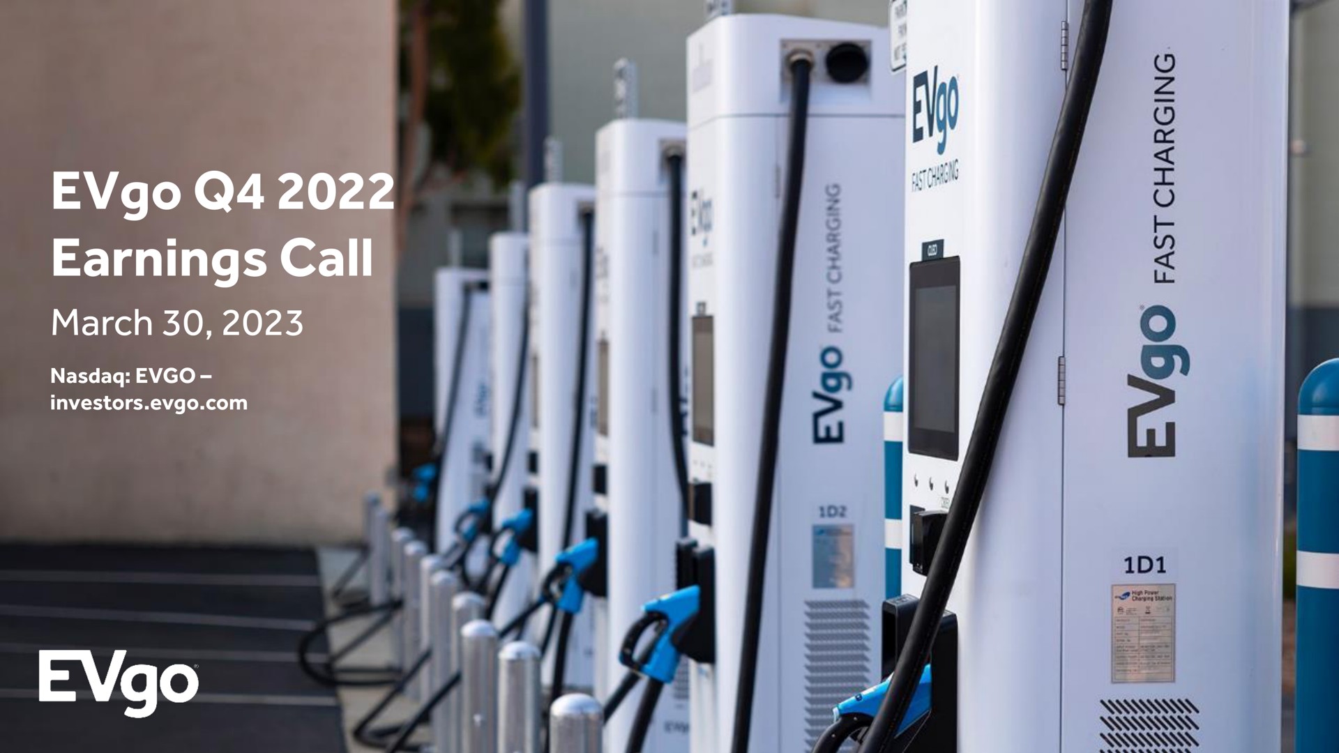 Evgo — EVgo Q4 2022 Earnings Call investment banking deck slide