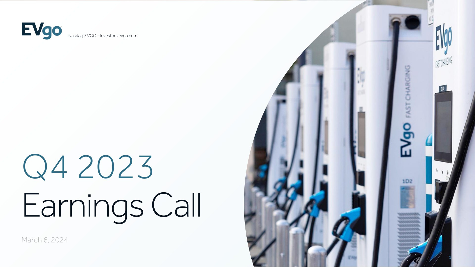 Evgo — Q4 2023 Earnings Call investment banking deck slide