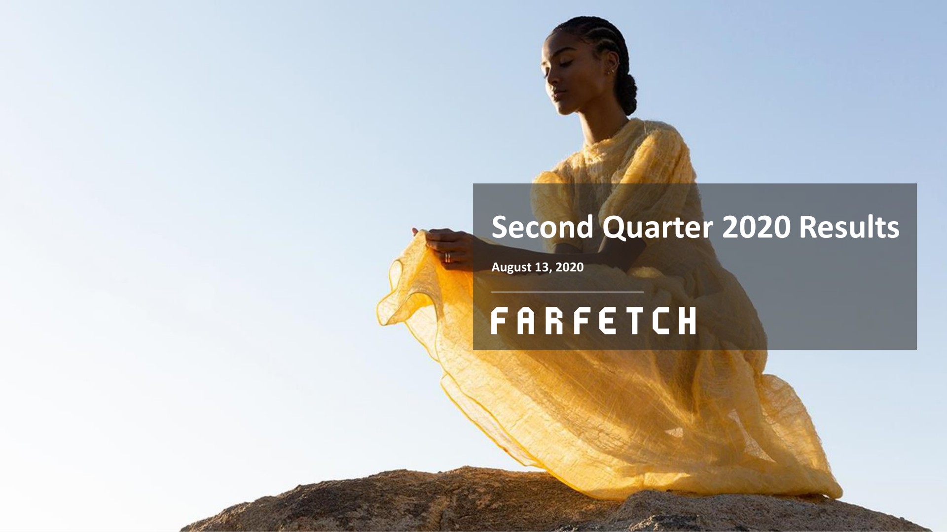 Farfetch — Second Quarter 2020 Results investment banking deck slide