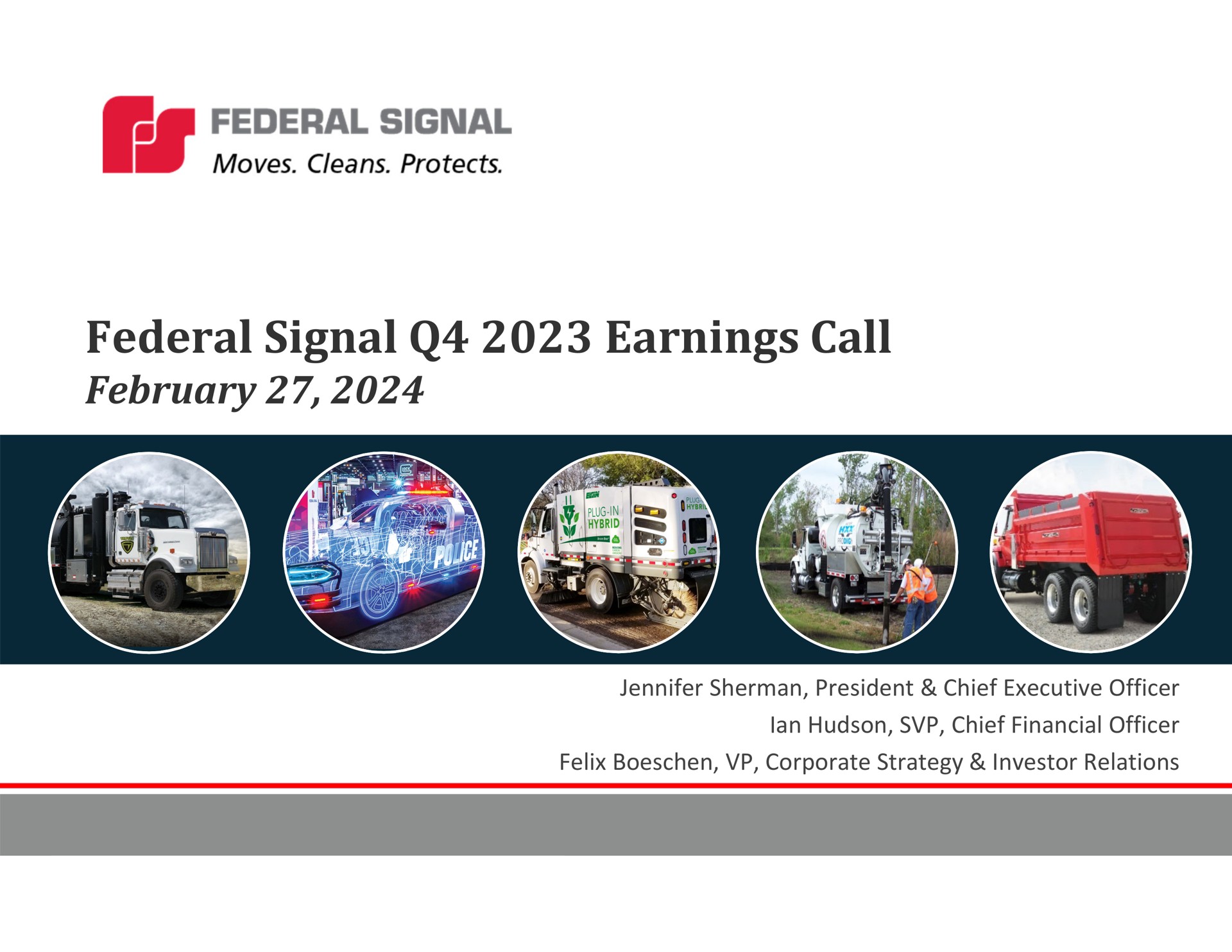 Federal Signal — Federal Signal Q4 2023 Earnings Call investment banking deck slide