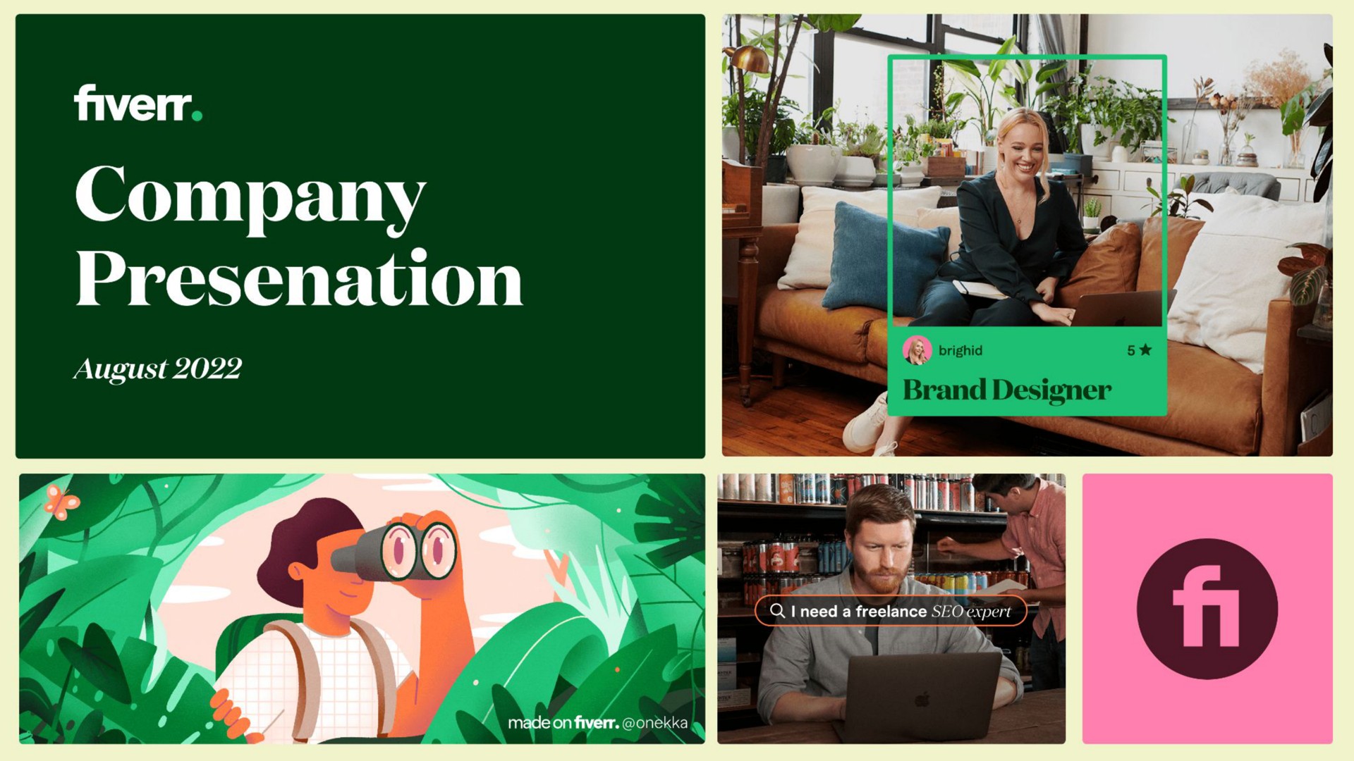 Fiverr — Company Presenation investment banking deck slide