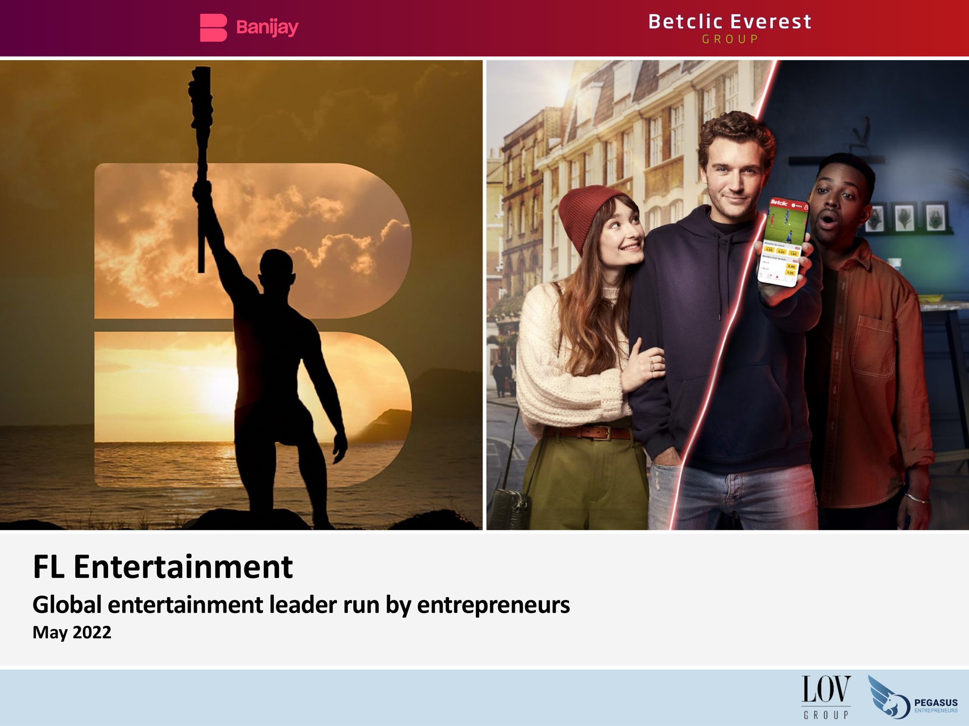 Fl Entertaiment — FL Entertainment investment banking deck slide