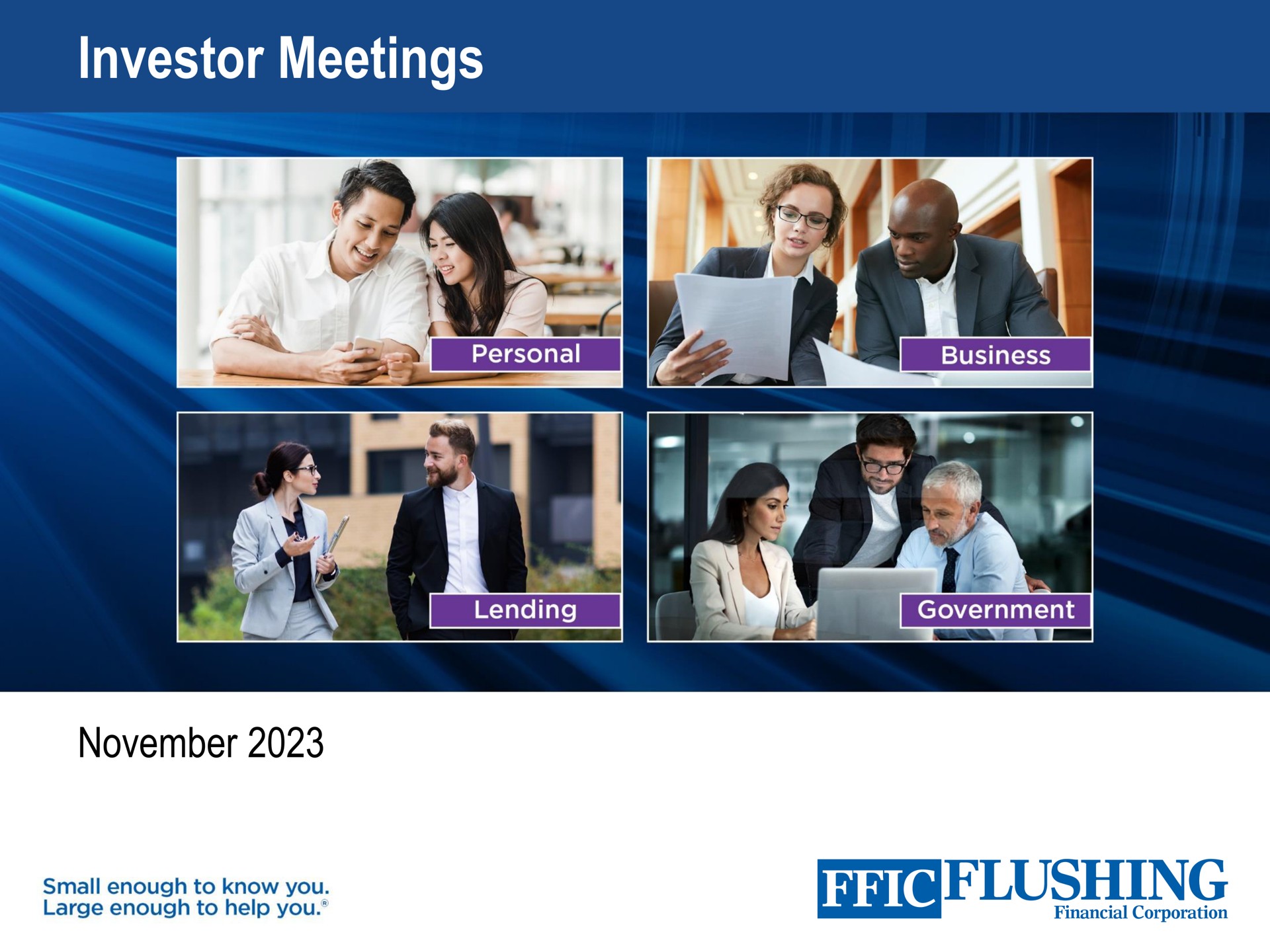 Flushing Financial — Investor Meetings investment banking deck slide