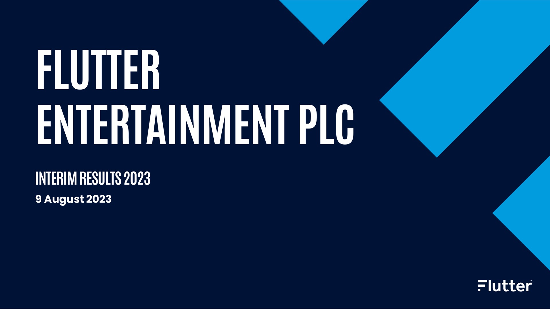 Flutter — Flutter Entertainment Plc investment banking deck slide