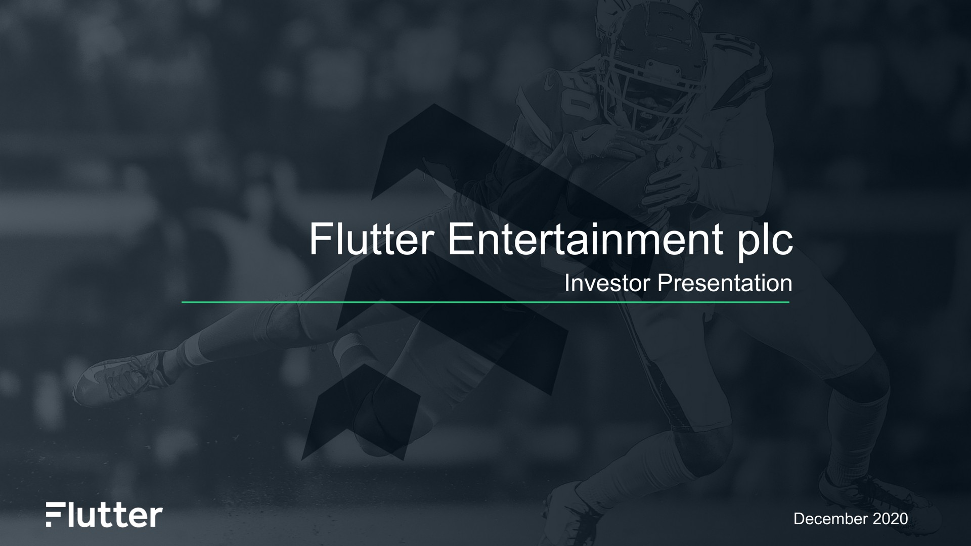 Flutter — Flutter Entertainment plc investment banking deck slide