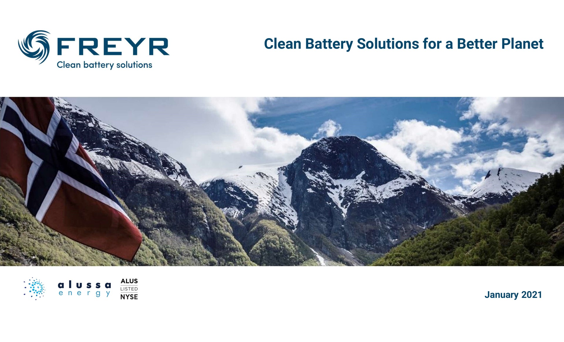 Freyr — Clean Battery Solutions for a Better Planet investment banking deck slide