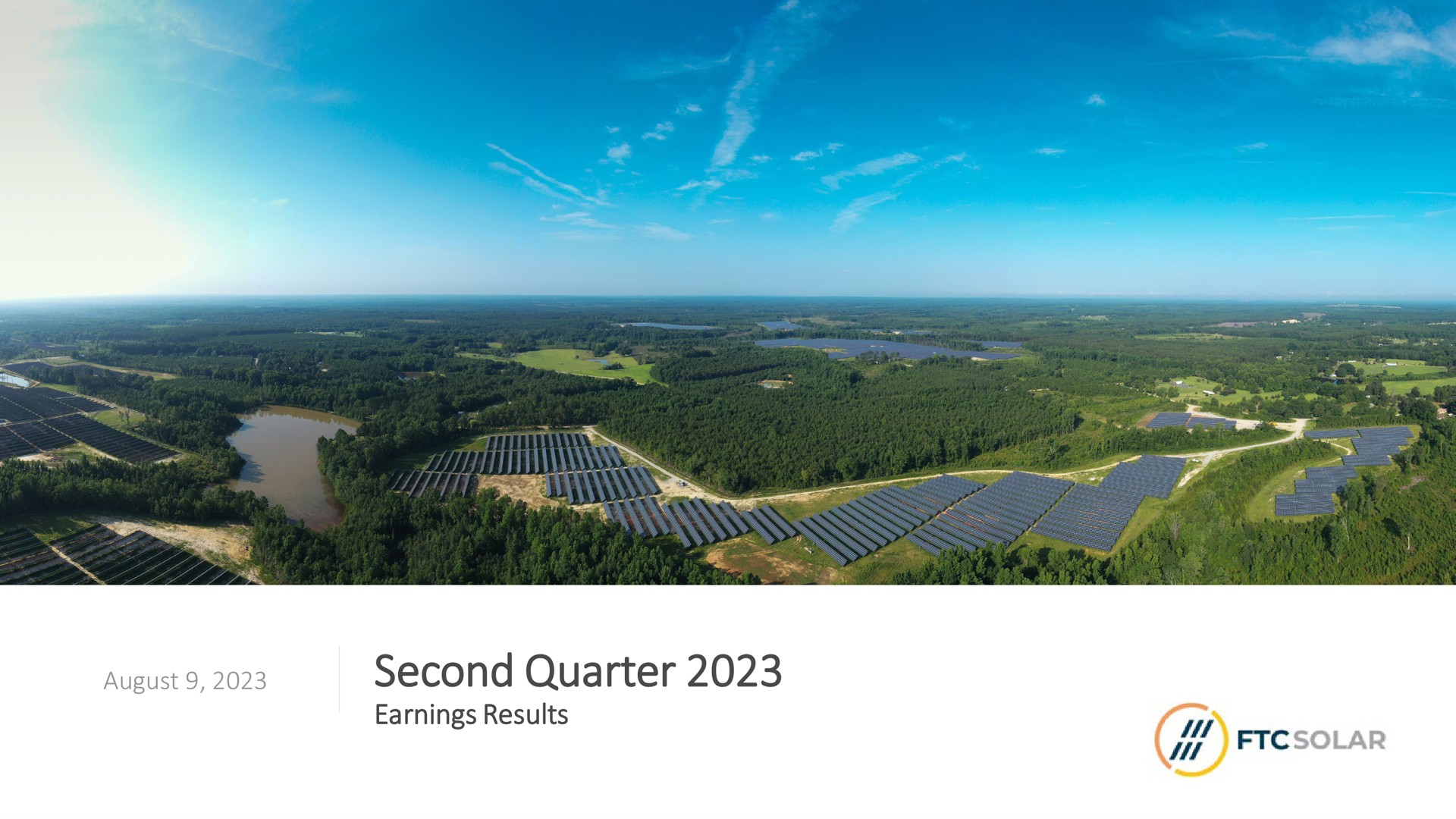 Ftc Solar — Second Quarter 2023 investment banking deck slide