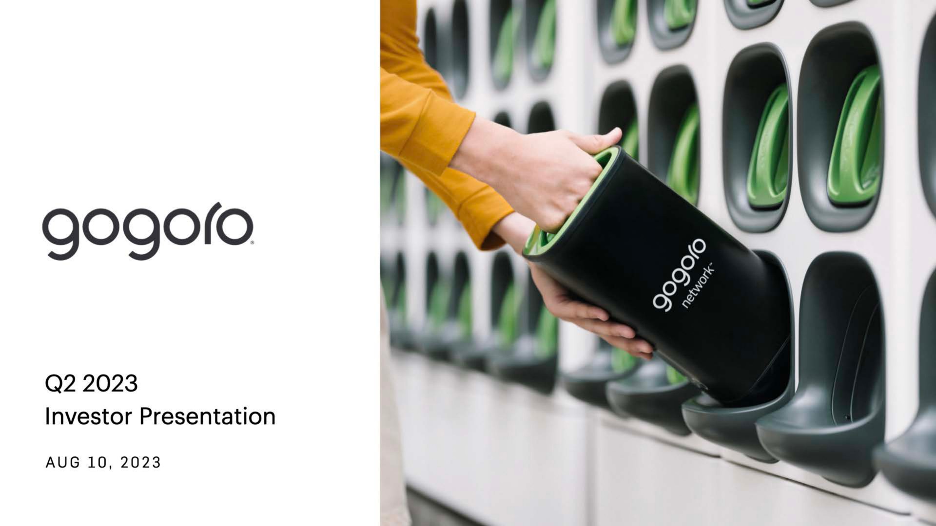 Gogoro — Cover Slide investment banking deck slide