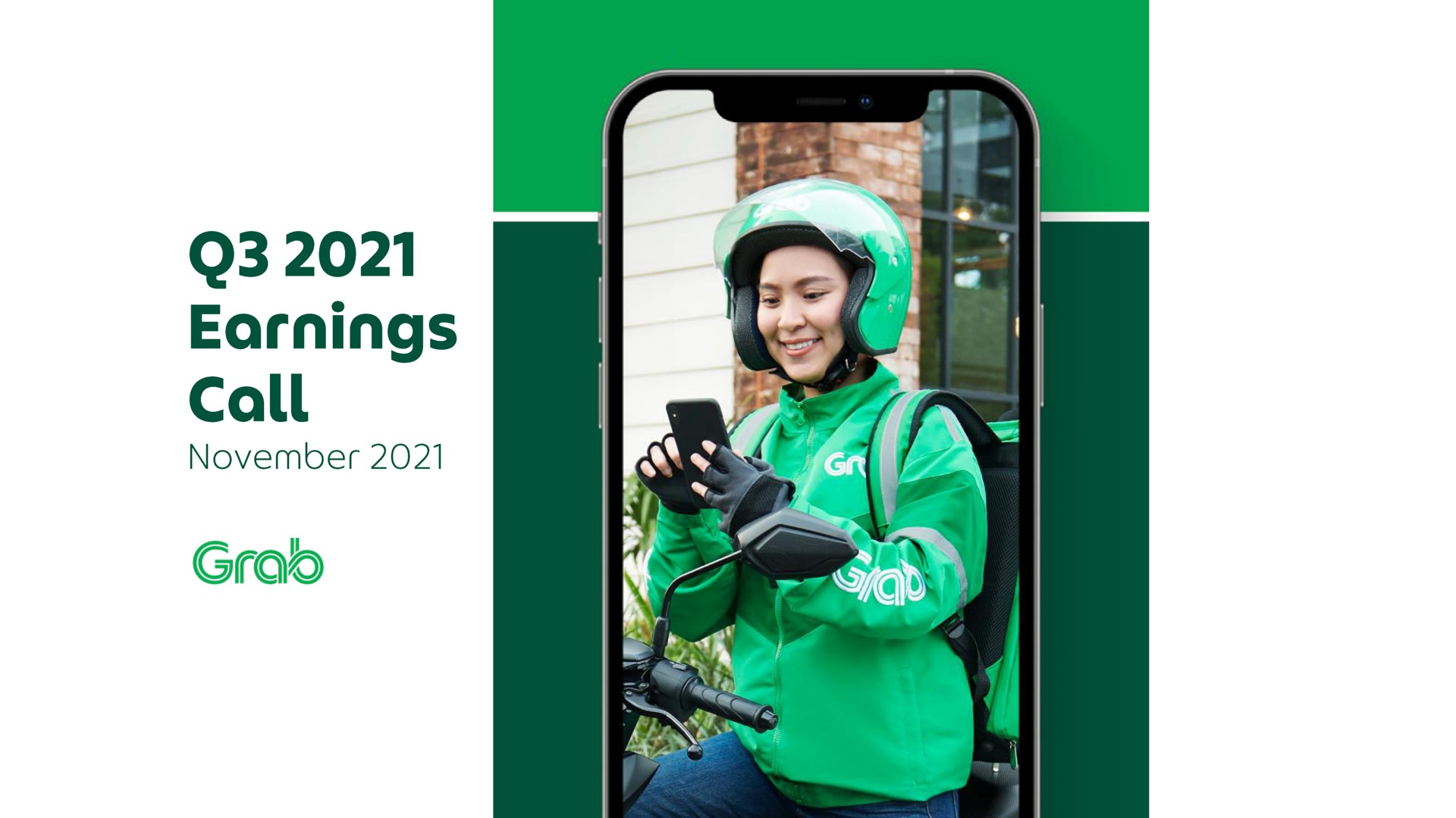 Grab — Q3 2021 Earnings Call investment banking deck slide