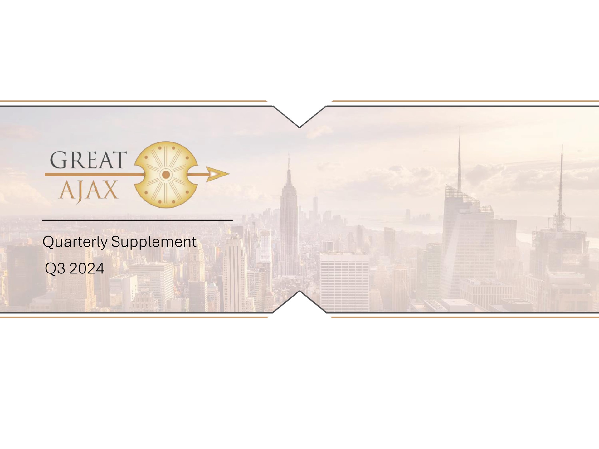 Great Ajax — Cover Slide investment banking deck slide